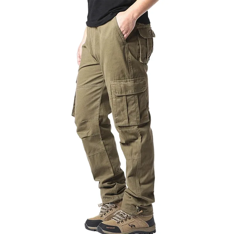 Large Pocket Loose Overalls Outdoor Cotton Tactical Pants