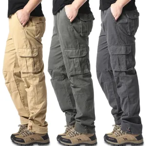 Large Pocket Loose Overalls Outdoor Cotton Tactical Pants