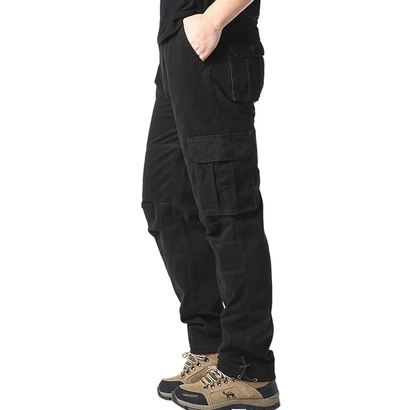 Large Pocket Loose Overalls Outdoor Cotton Tactical Pants