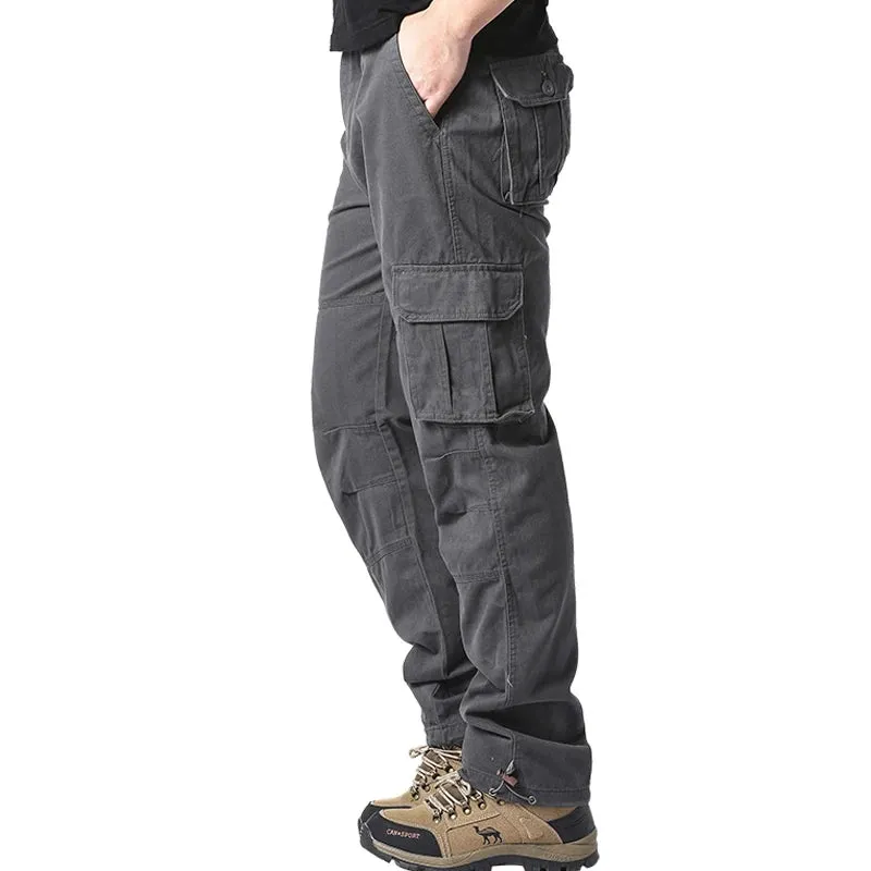 Large Pocket Loose Overalls Outdoor Cotton Tactical Pants