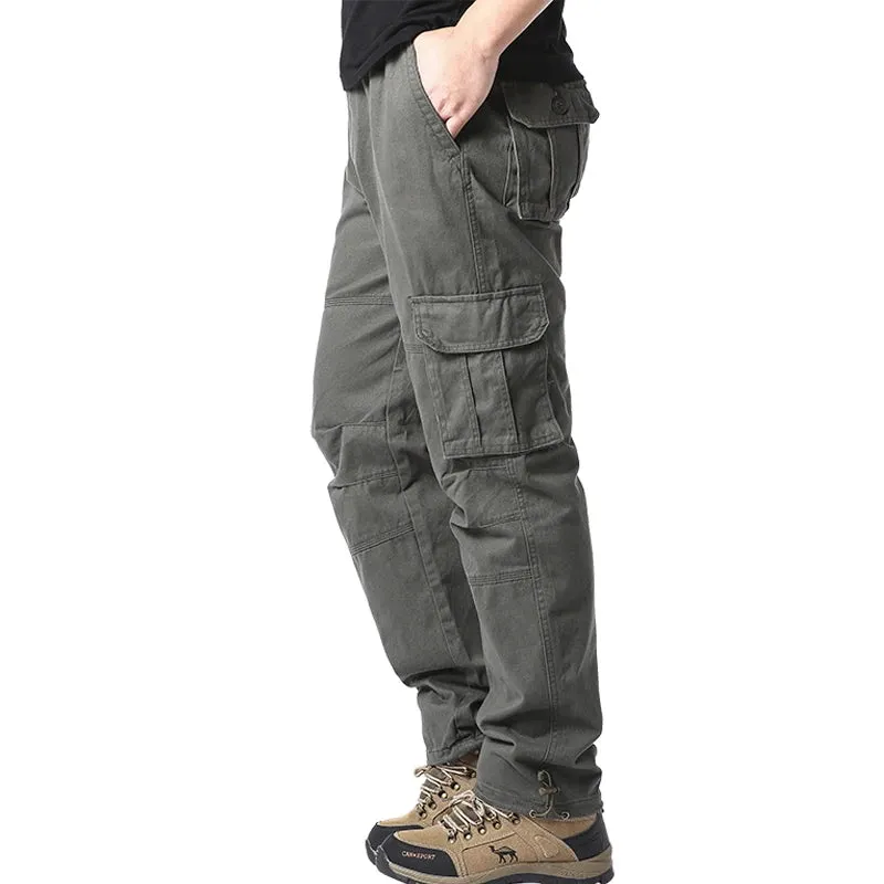 Large Pocket Loose Overalls Outdoor Cotton Tactical Pants