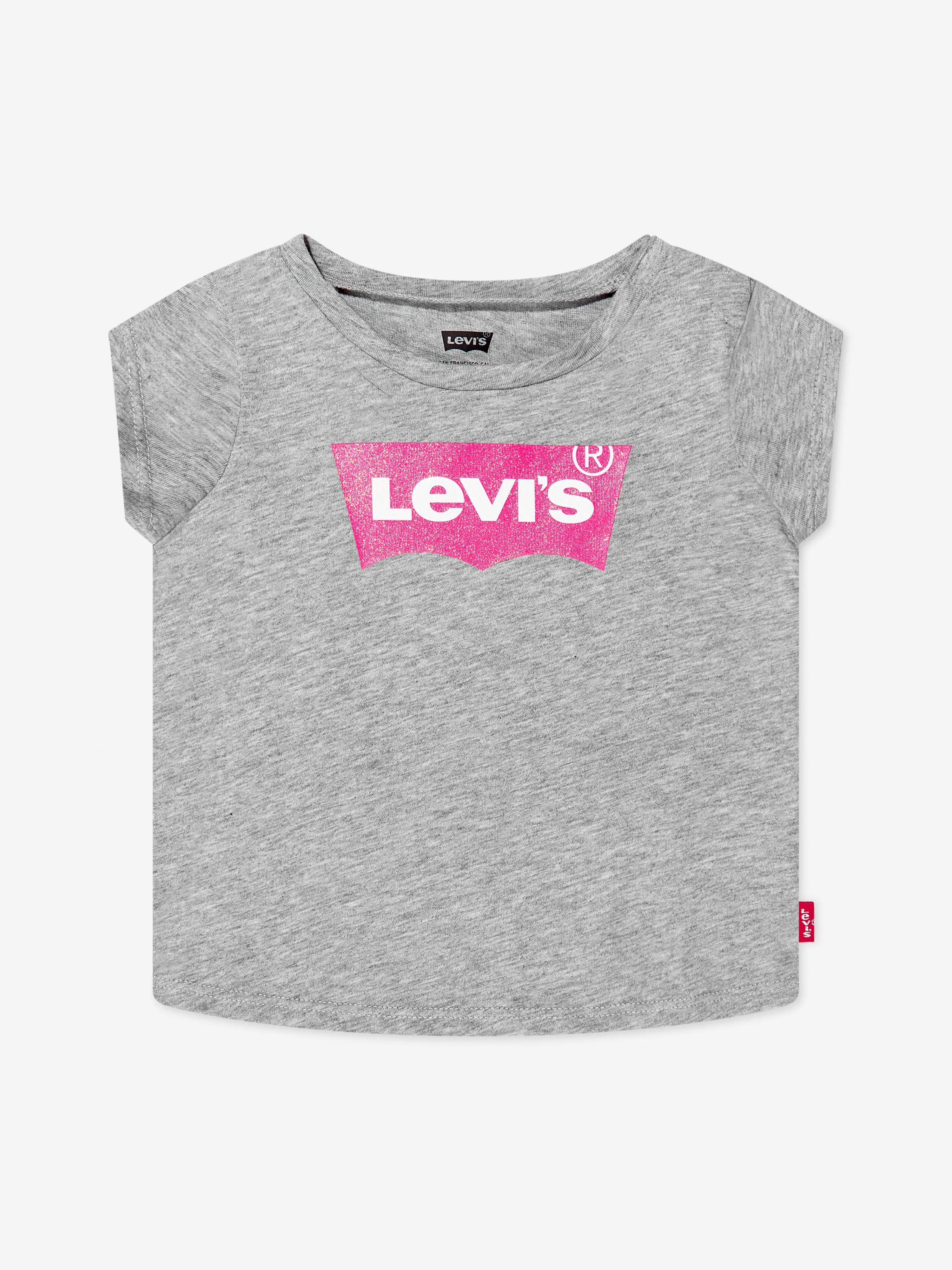 Levi's Wear Baby Girls Batwing A Line T-Shirt in Grey