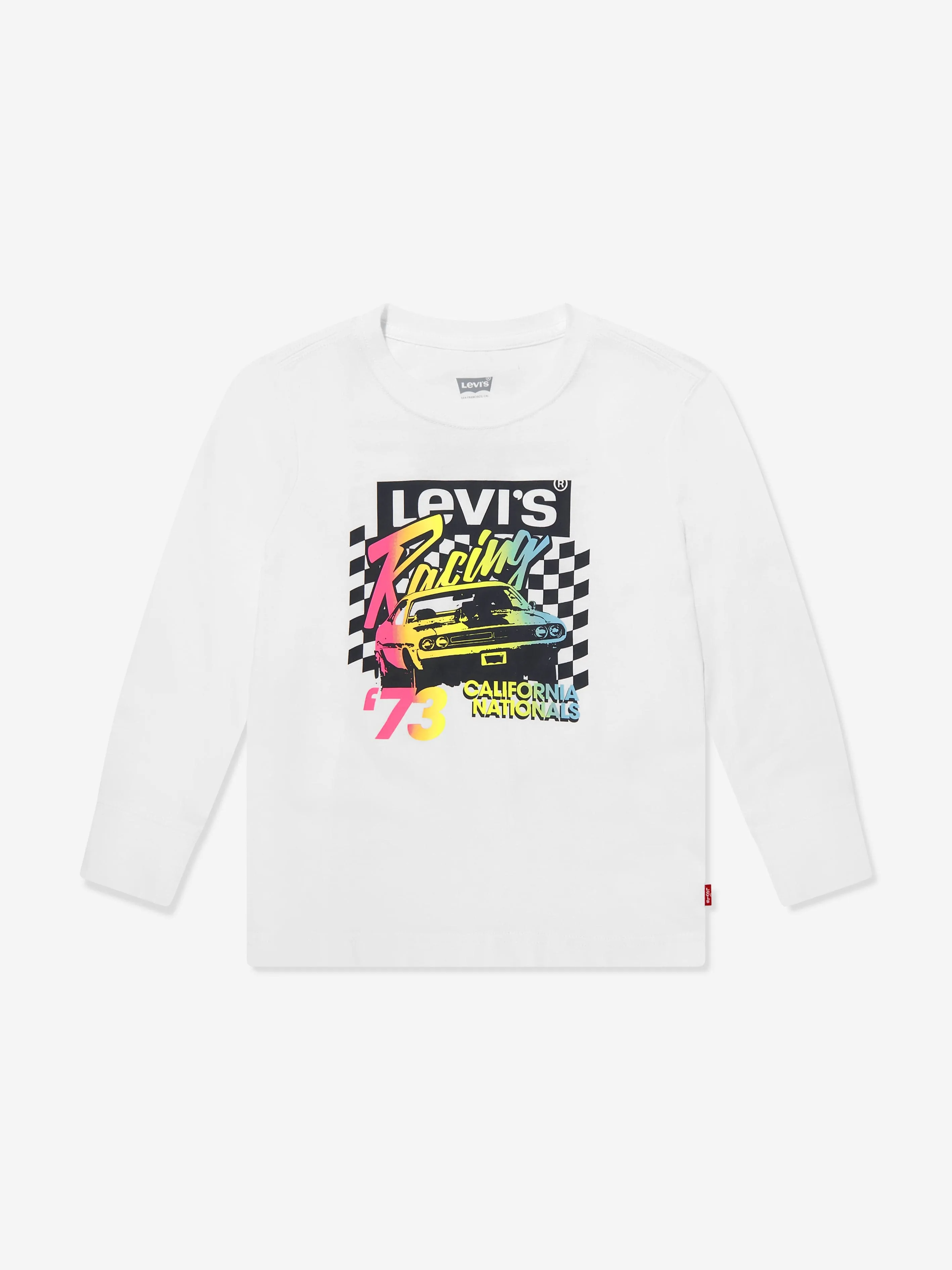 Levi's Wear Boys Racing Box Tab T-Shirt in White