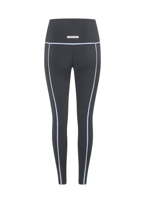 Lorna Jane Unwind No Ride Ankle Biter Leggings - Dark Titanium