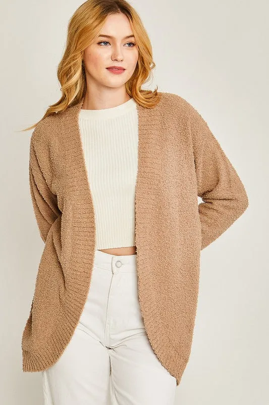 LOVE TREE Autumn Open-front Cardigan Sweater