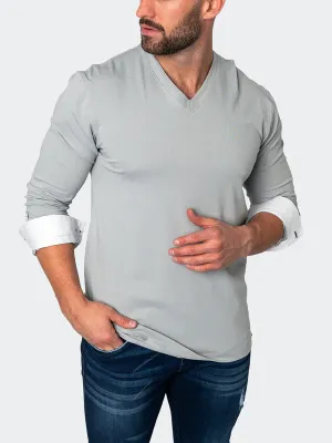 Maceoo V-Neck EdisonSolidMirage | Grey