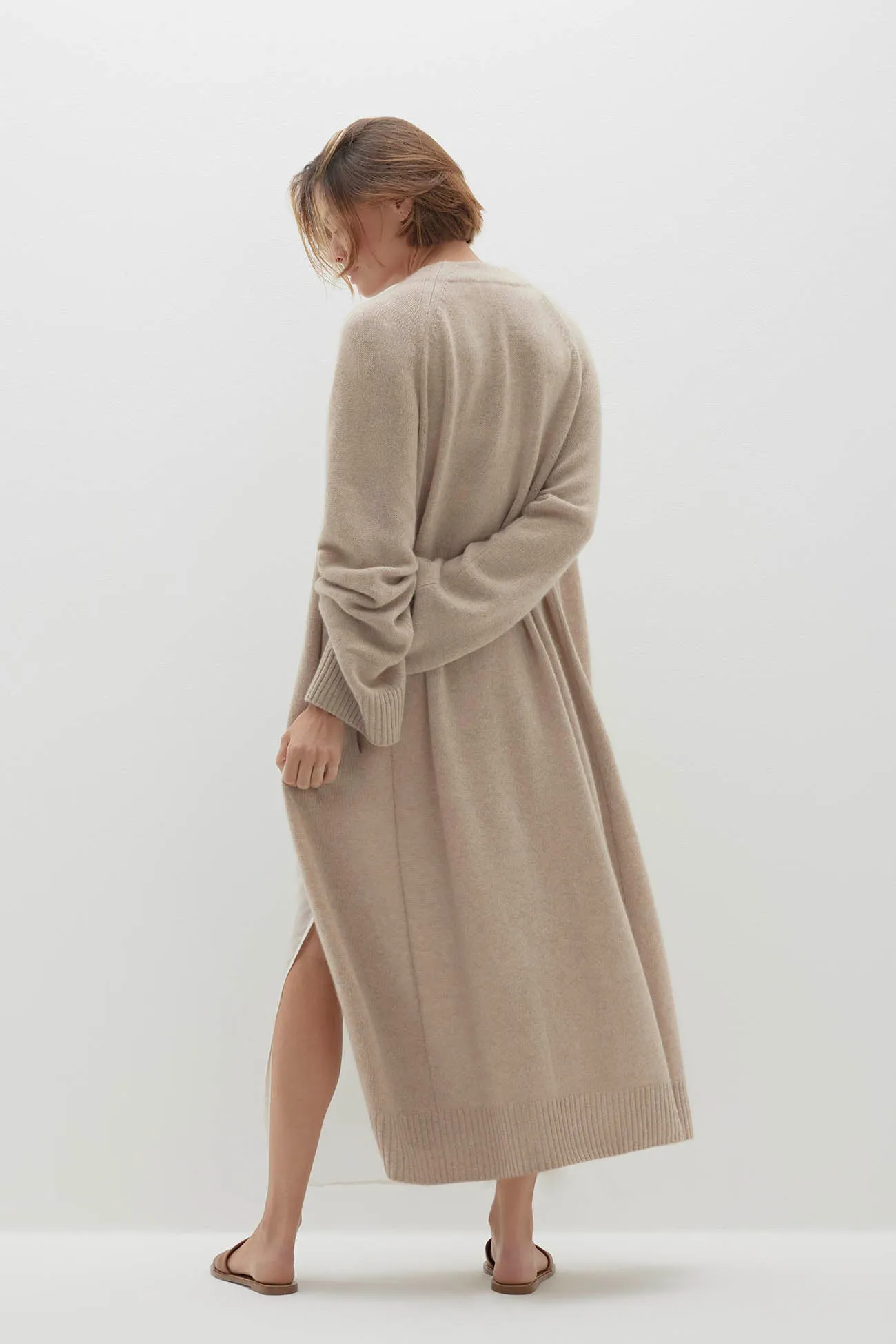 MAKENA LONGLINE CASHMERE CARDIGAN