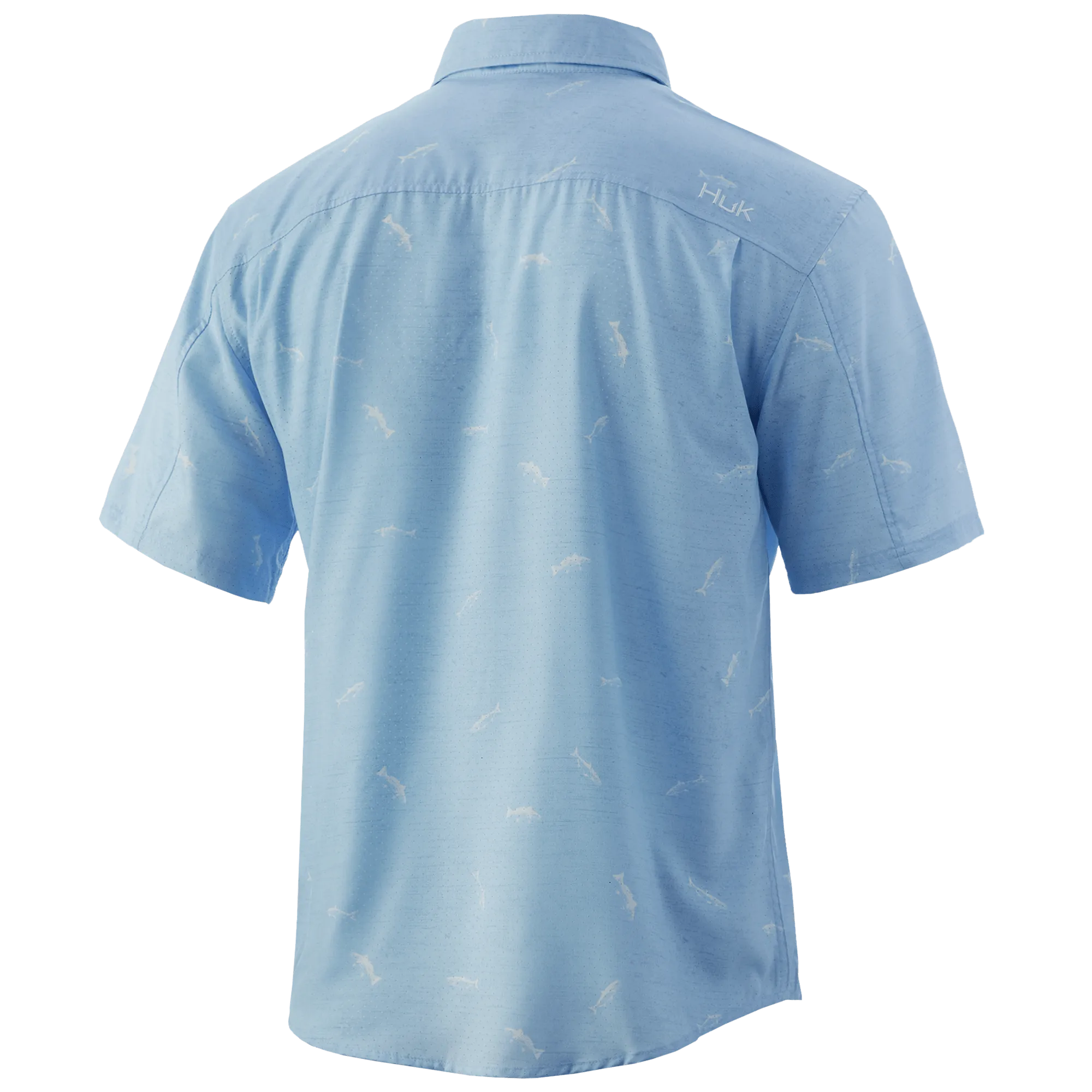 Marsh Teaser Performance Short Sleeve Sport Shirt- Ice Blue