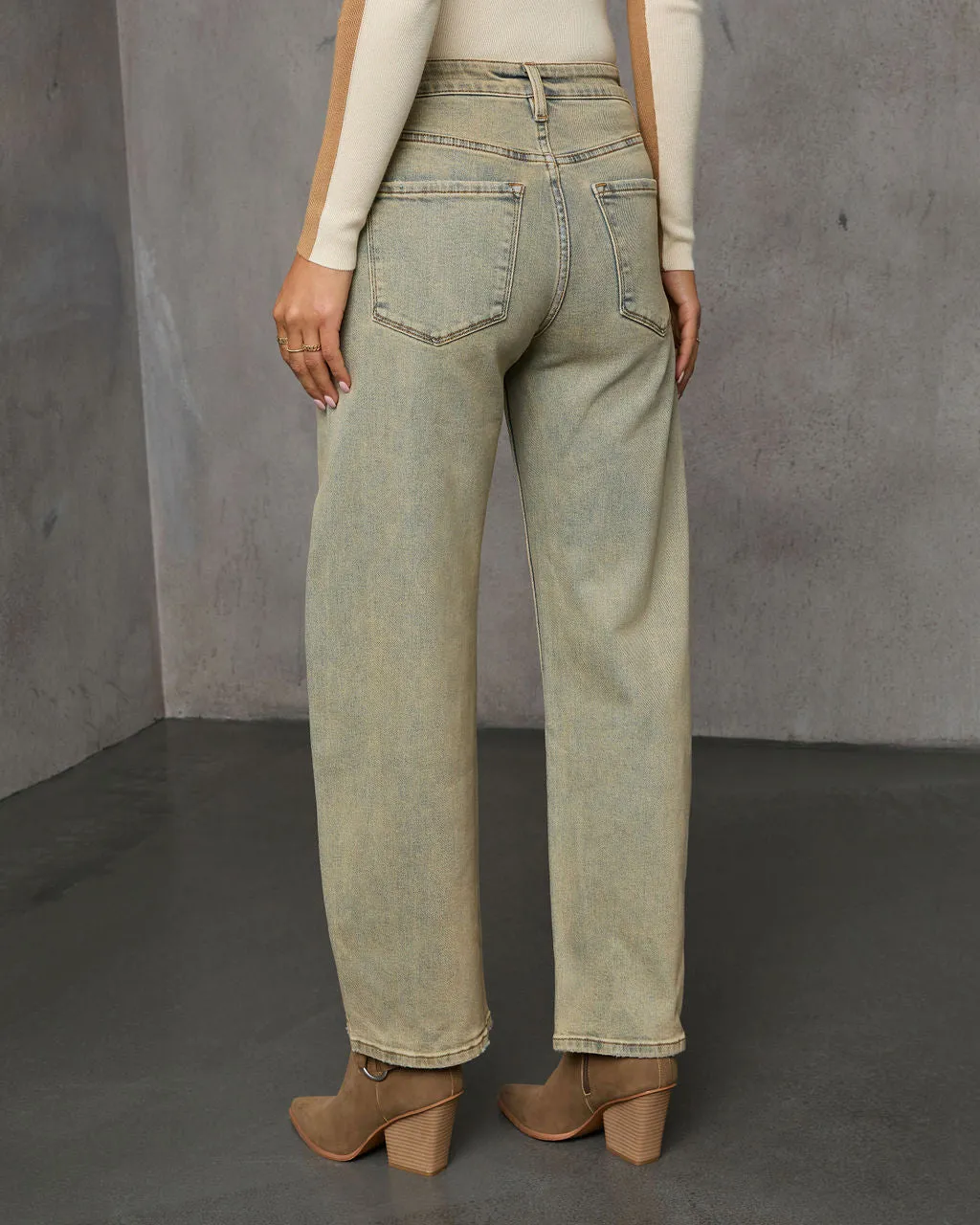 Mavrick High Rise Barrel Jeans