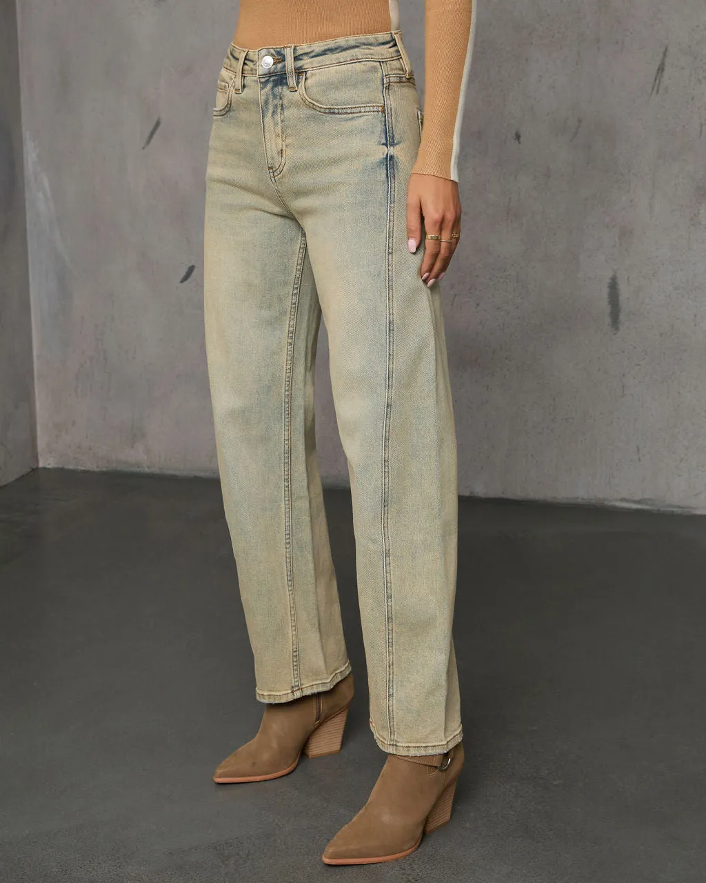 Mavrick High Rise Barrel Jeans