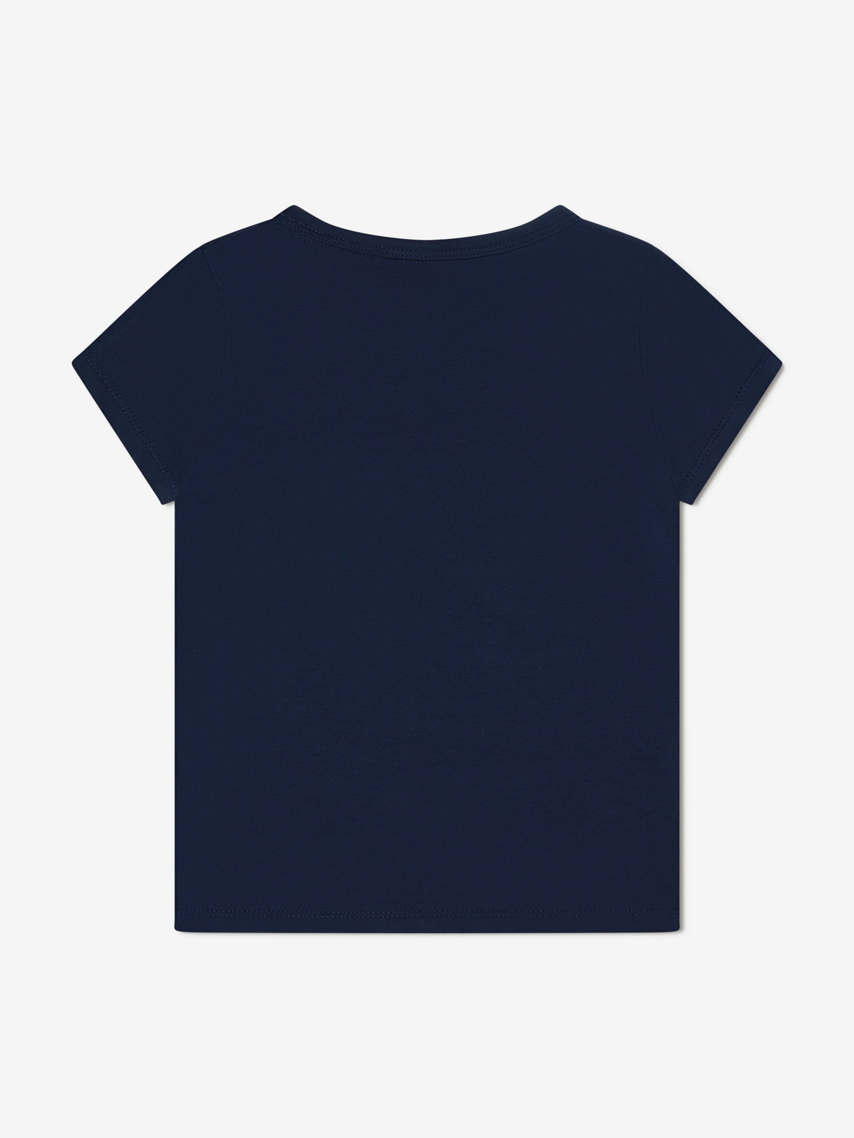 Michael Kors Girls Logo Print T-Shirt in Navy