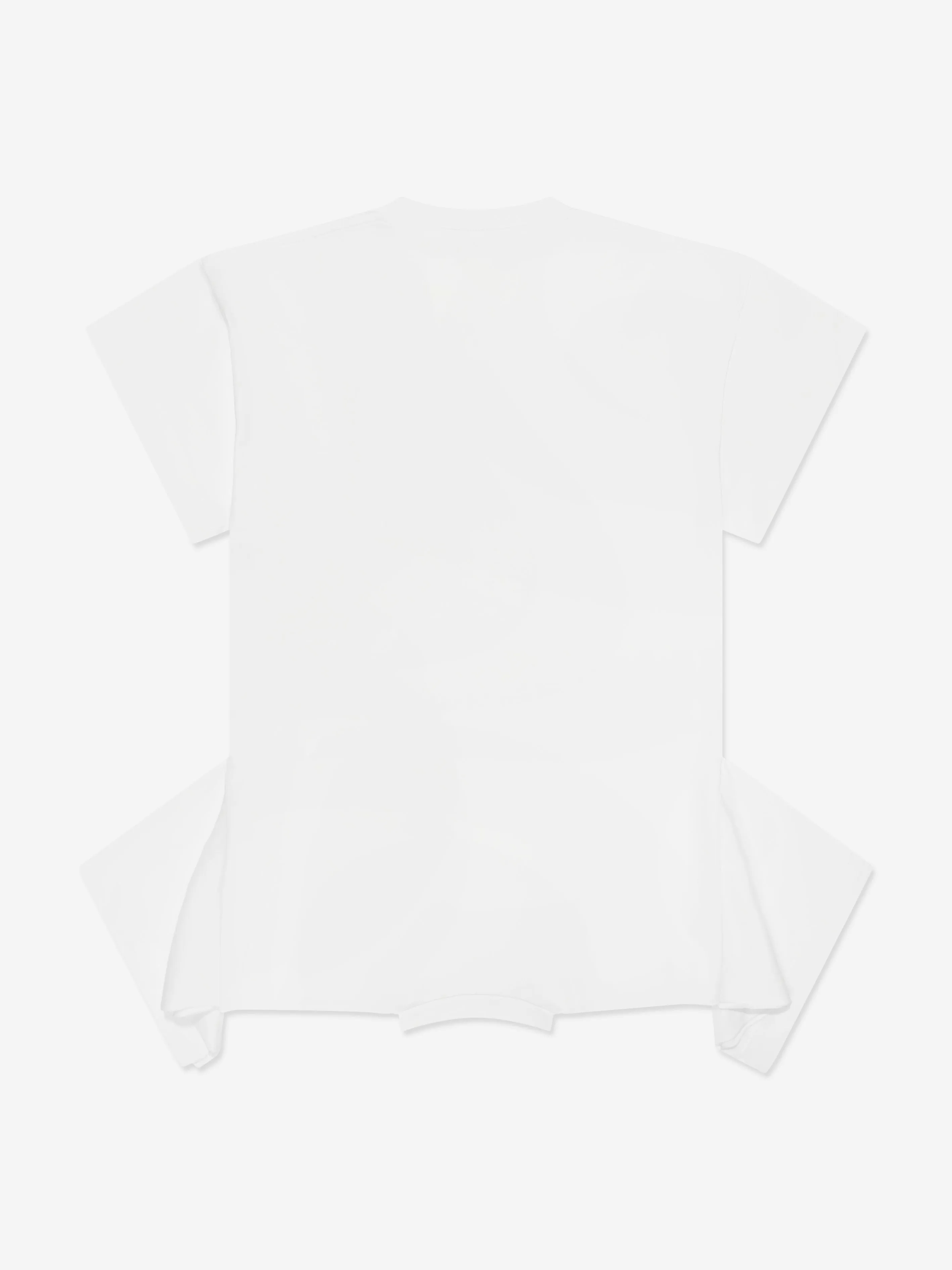 MM6 Maison Margiela Girls Asymmetric T-Shirt Dress in White