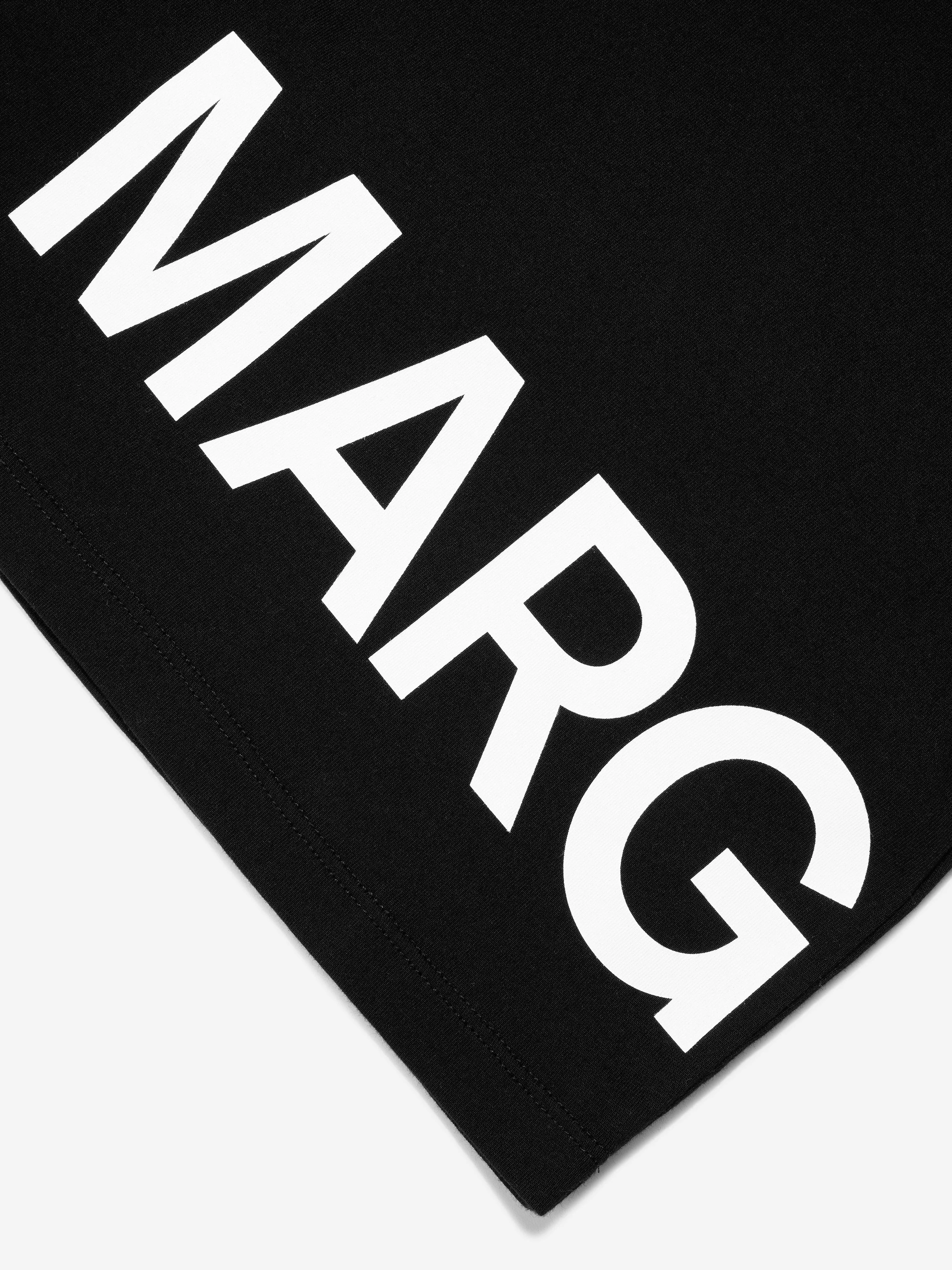 MM6 Maison Margiela Kids Logo T-Shirt In Black