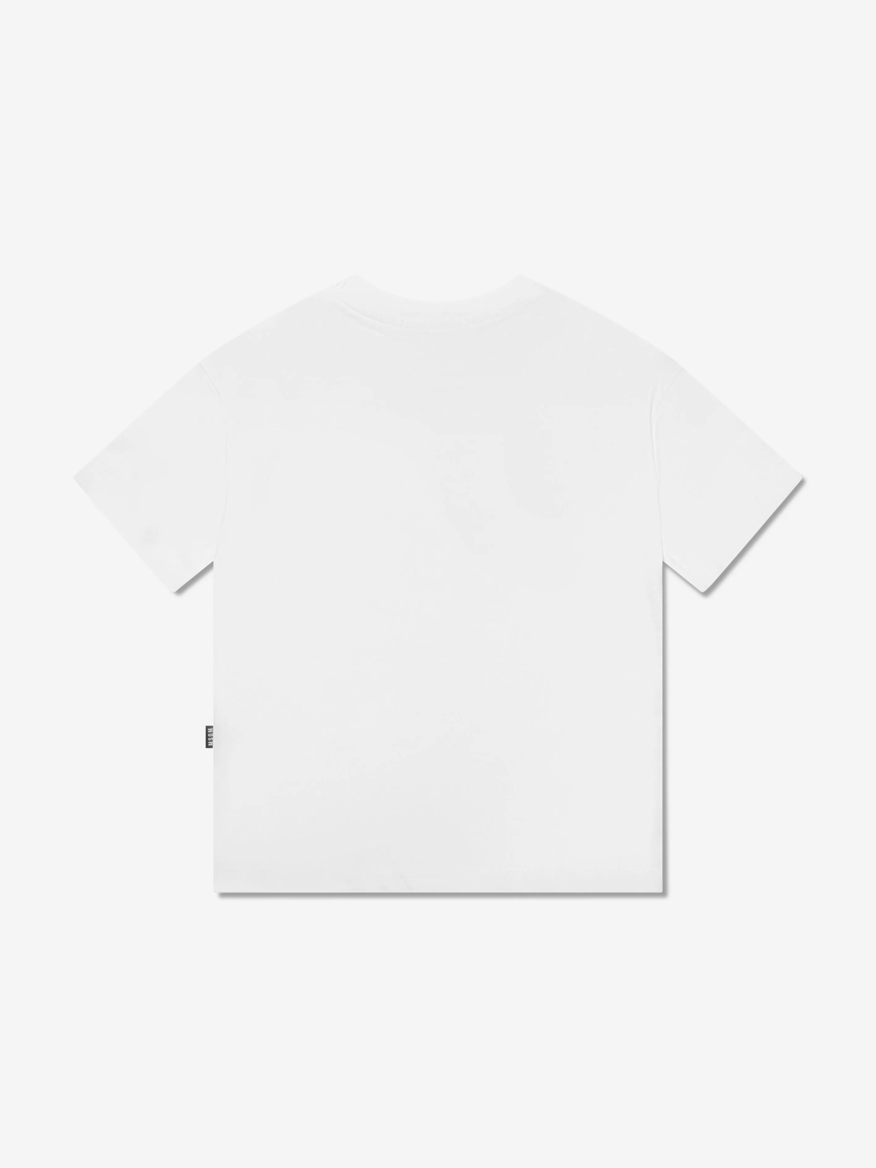 MSGM Boys Logo Print T-Shirt in White