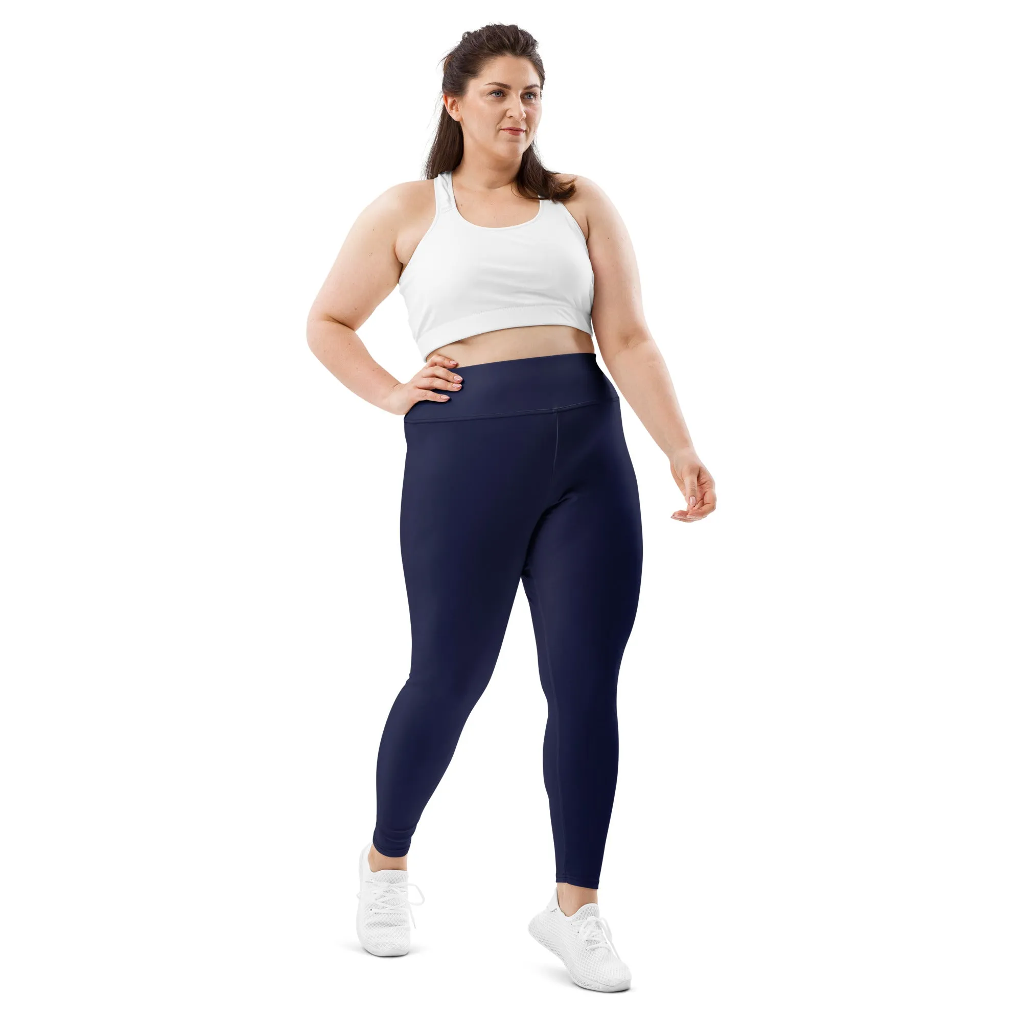 Navy Blue Plus Size Leggings