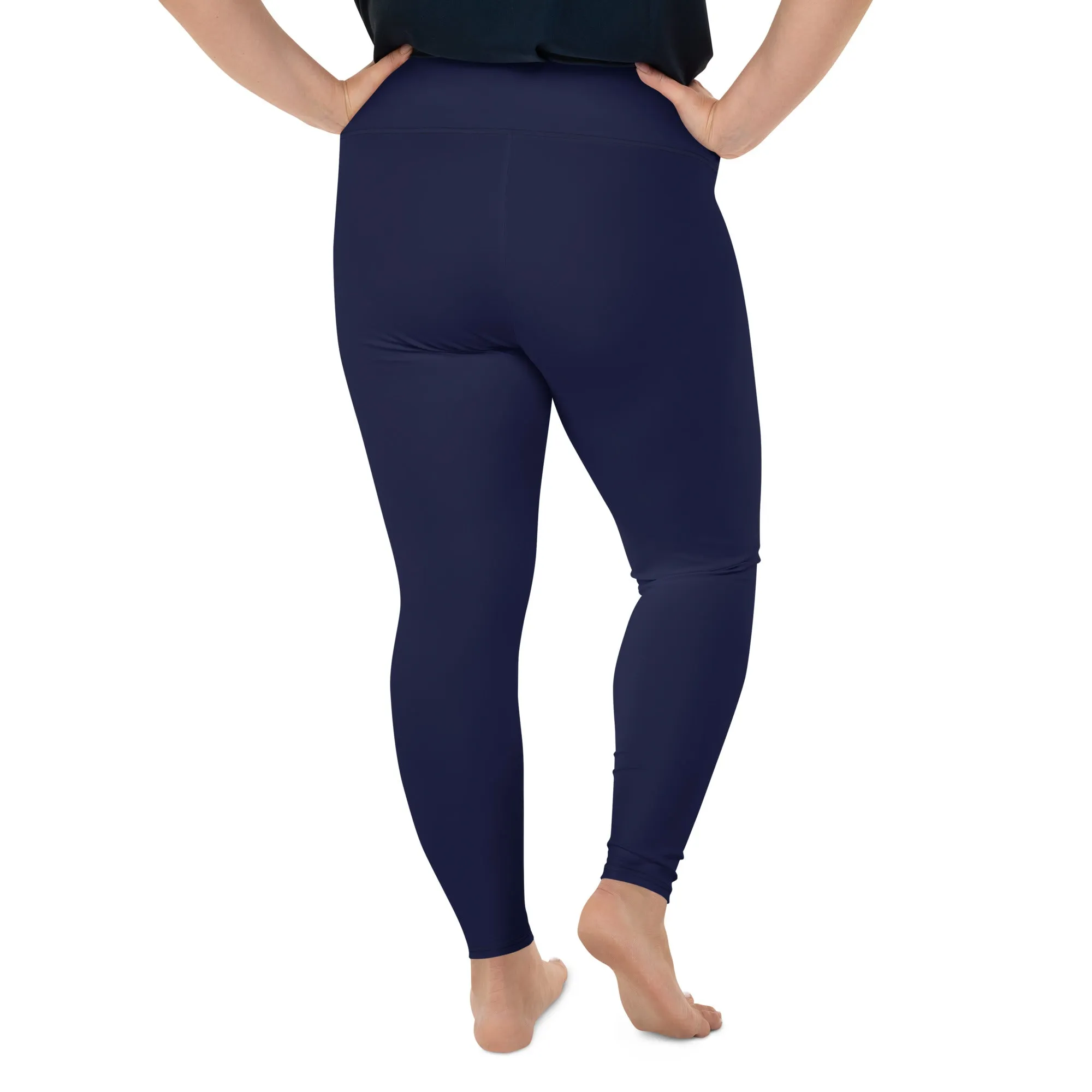 Navy Blue Plus Size Leggings