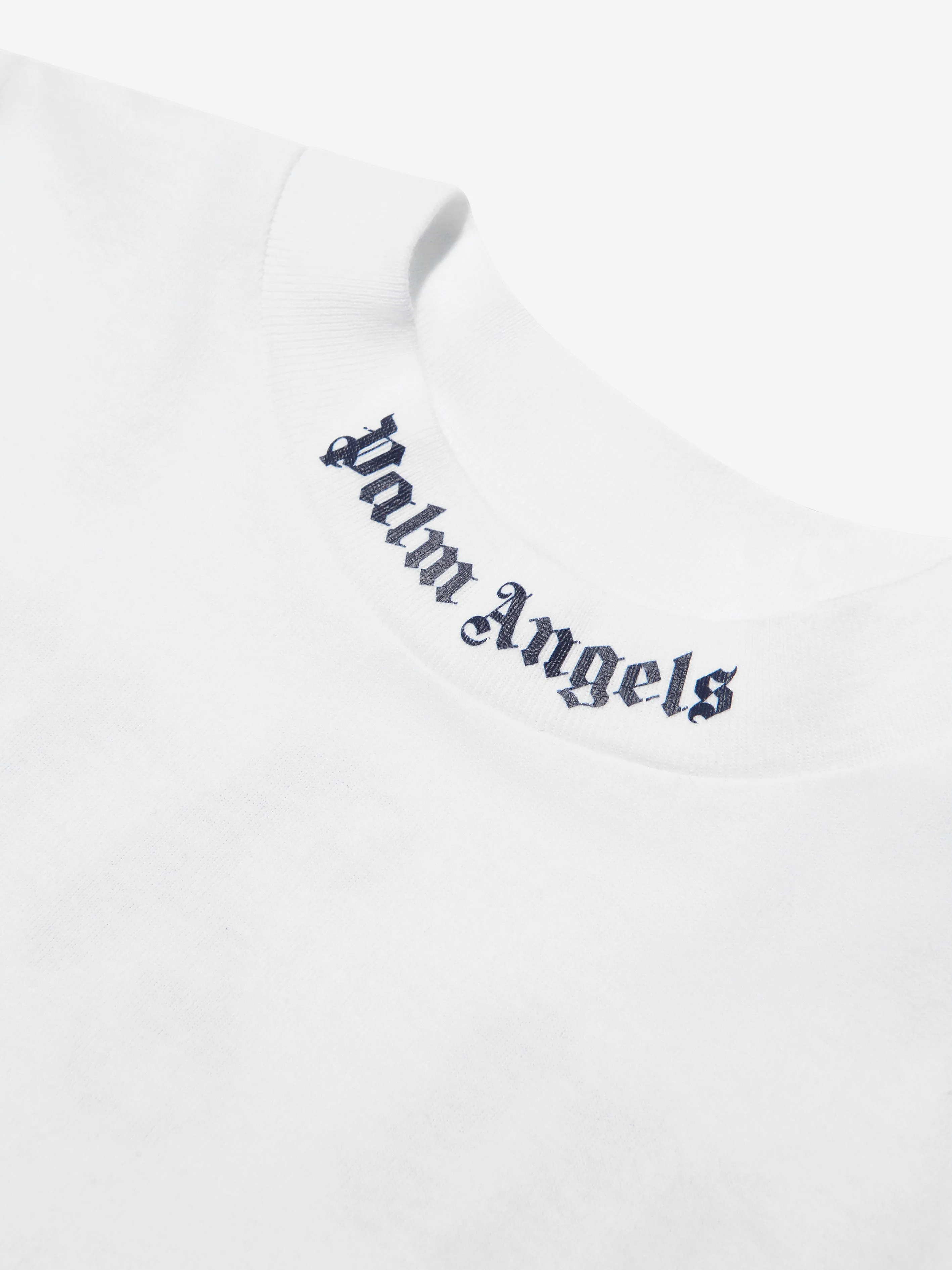 Palm Angels Boys Classic Logo T-Shirt in White