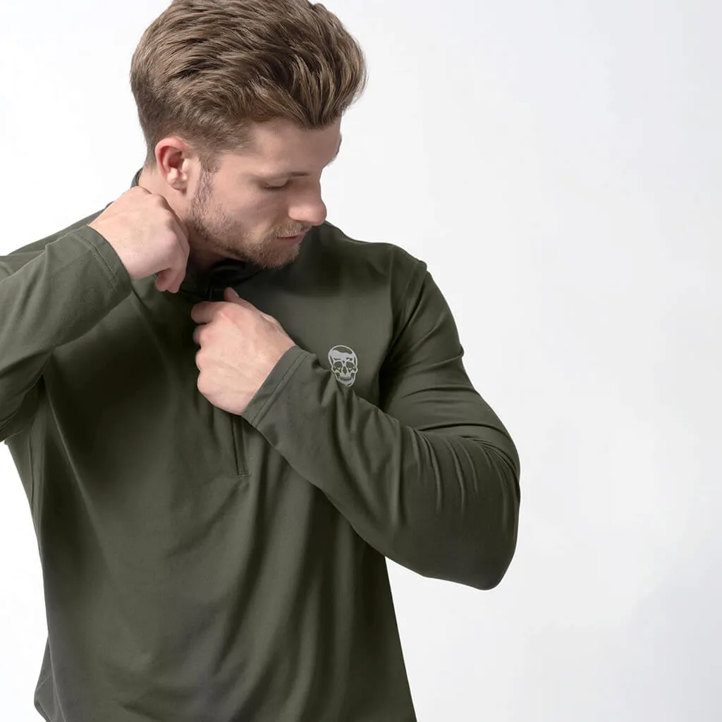 Performance Quarter Zip - OD Green