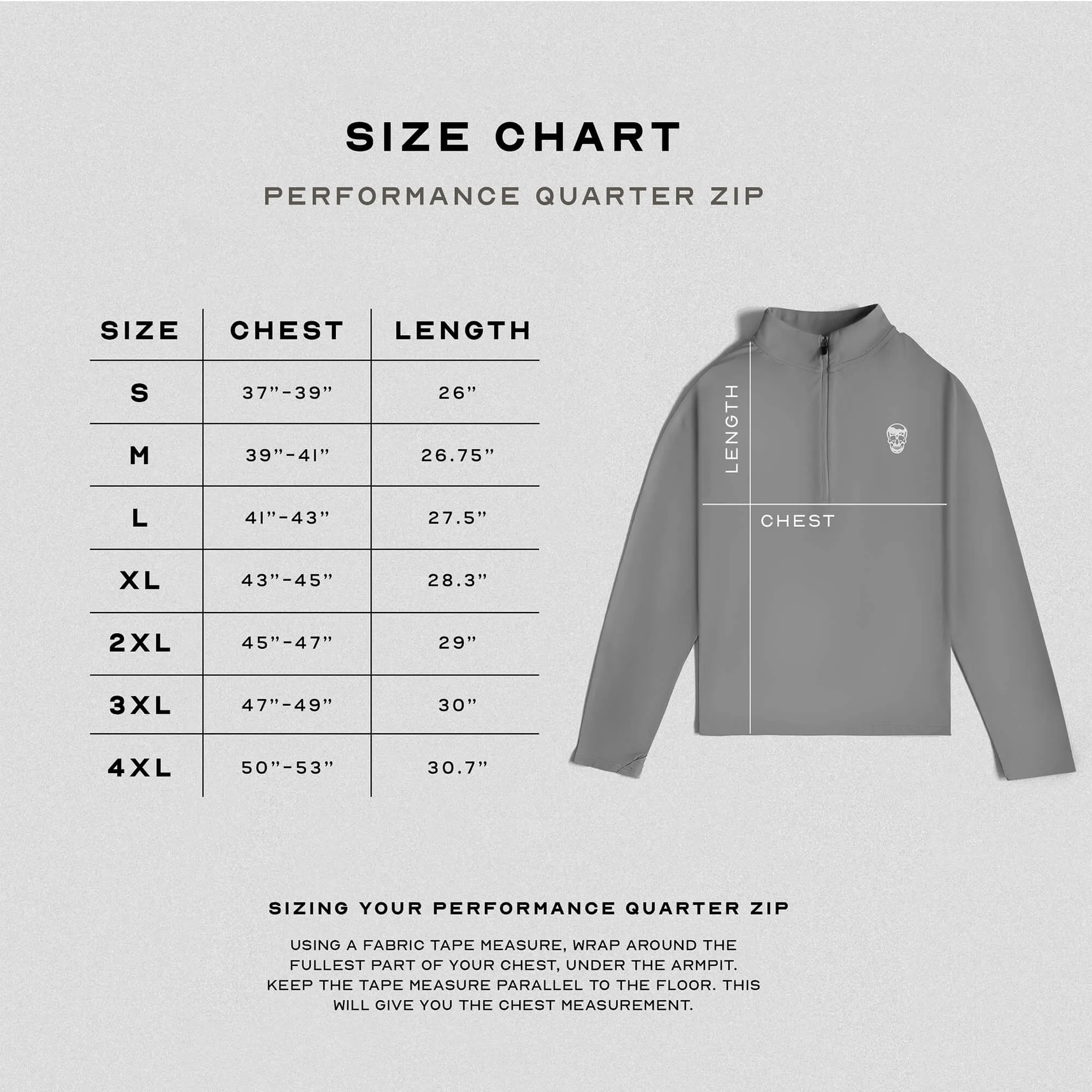 Performance Quarter Zip - Steel