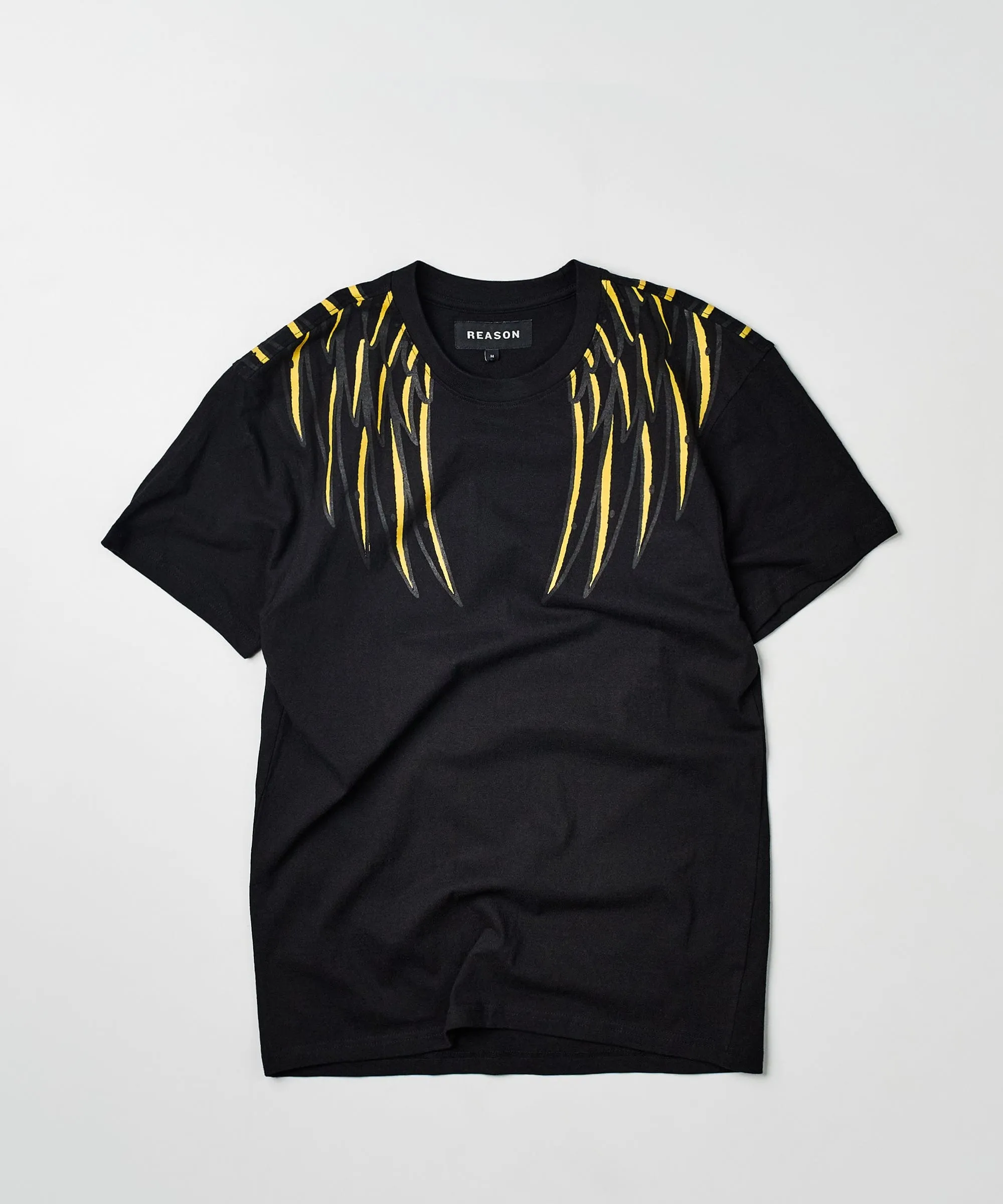 Phoenix Short Sleeve Graphic Print Tee - Black