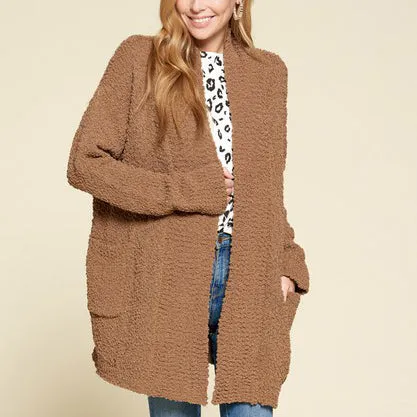 Popcorn Knit Snuggle Me Cardigan