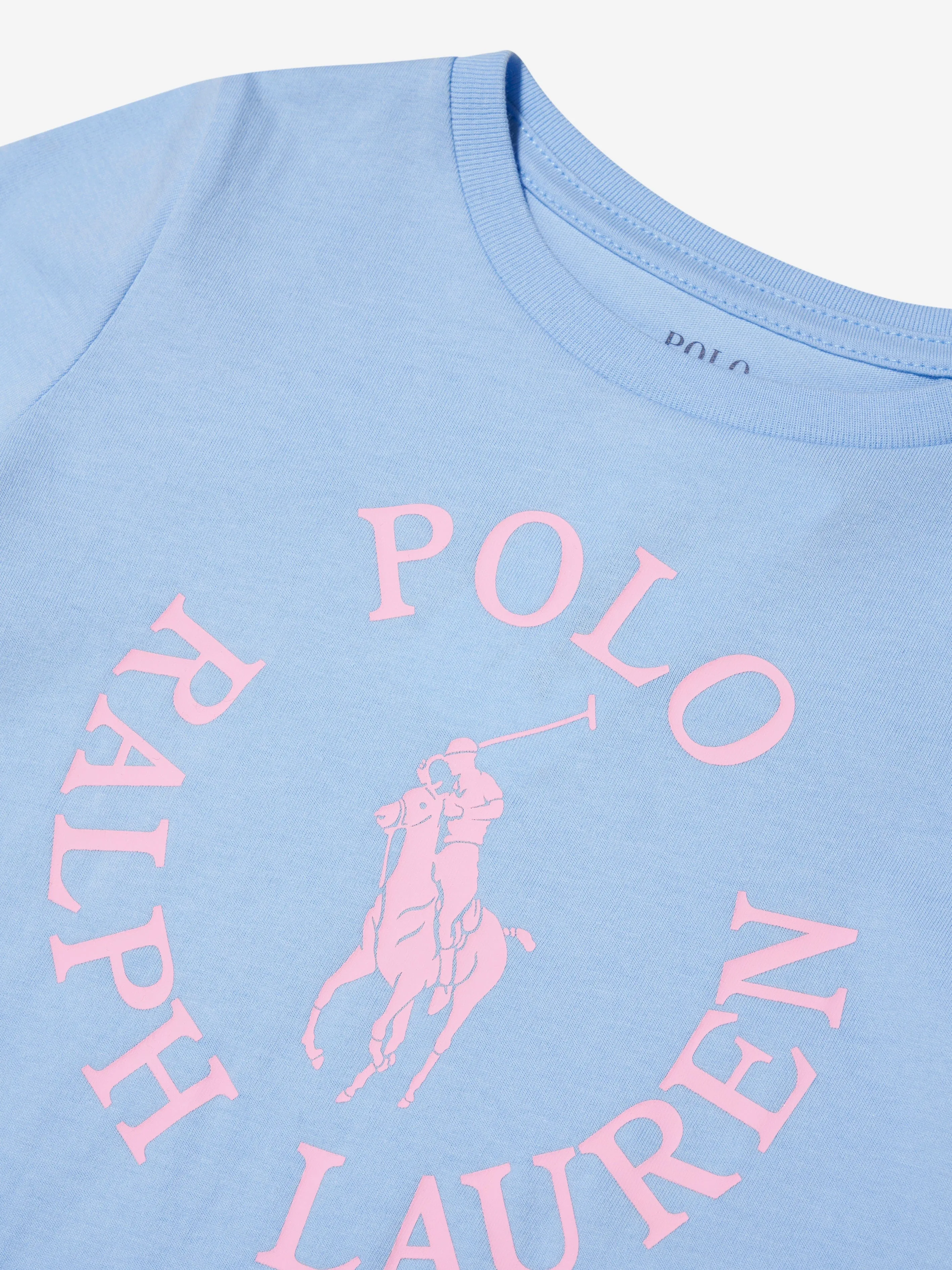 Ralph Lauren Girls Logo T-Shirt in Blue