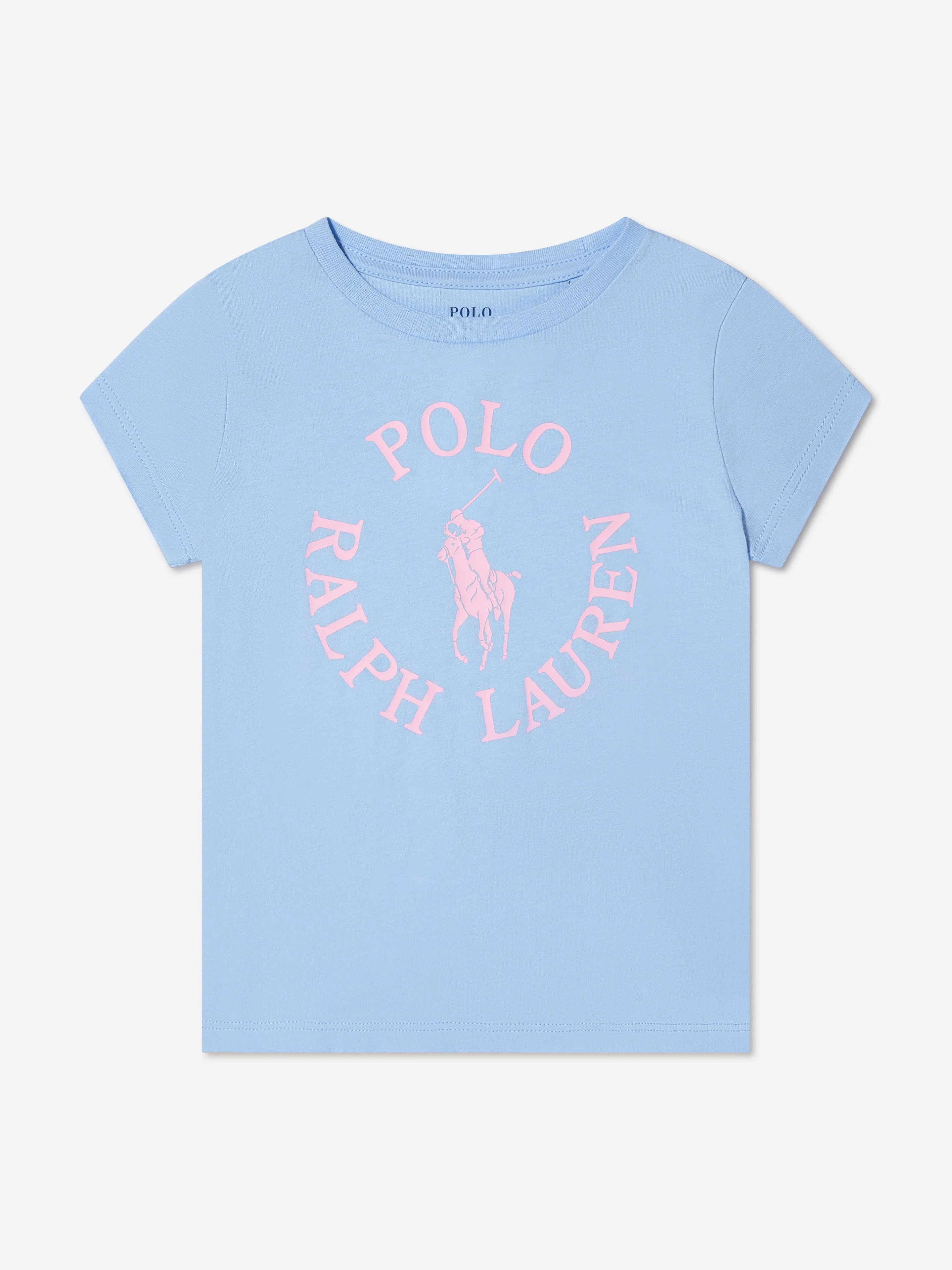 Ralph Lauren Girls Logo T-Shirt in Blue