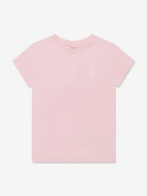 Ralph Lauren Girls Logo T-Shirt in Pink