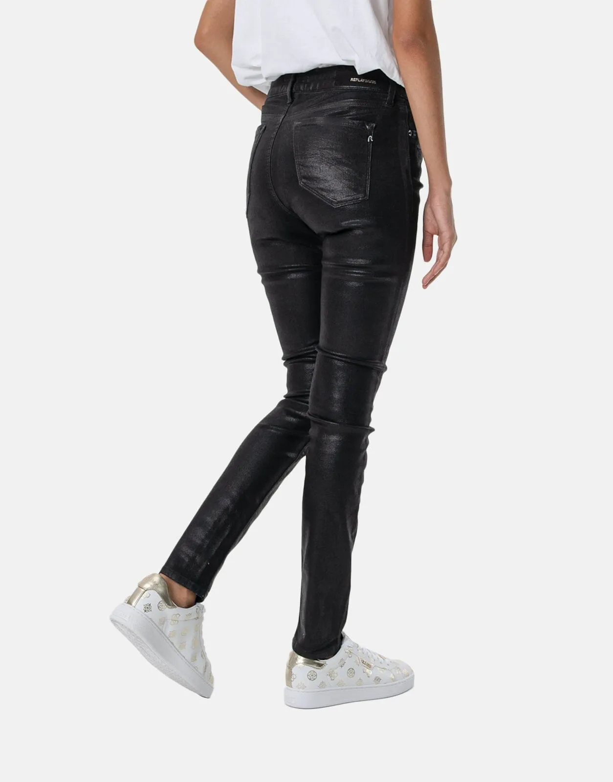 Replay Luzien High Waist Black Skinny Jeans