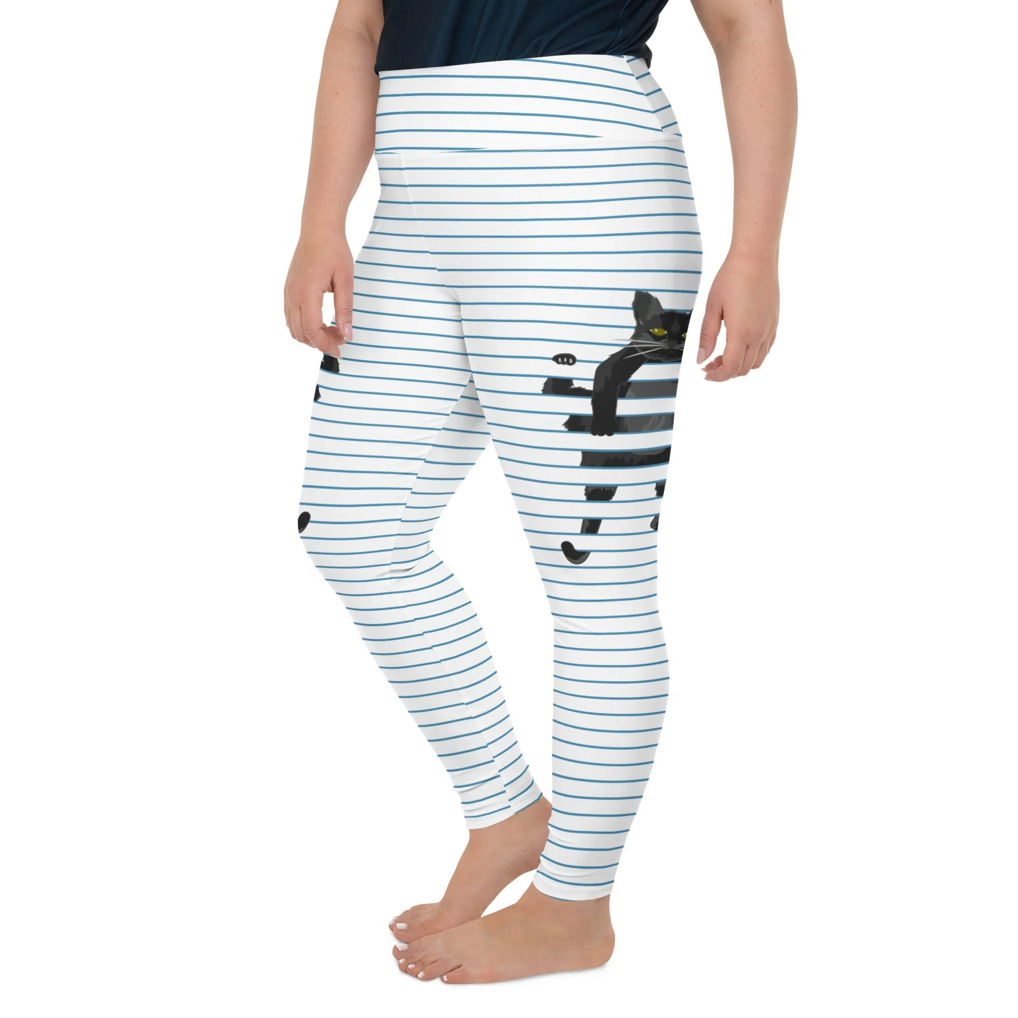 Sketchbook Cat Plus Size Leggings