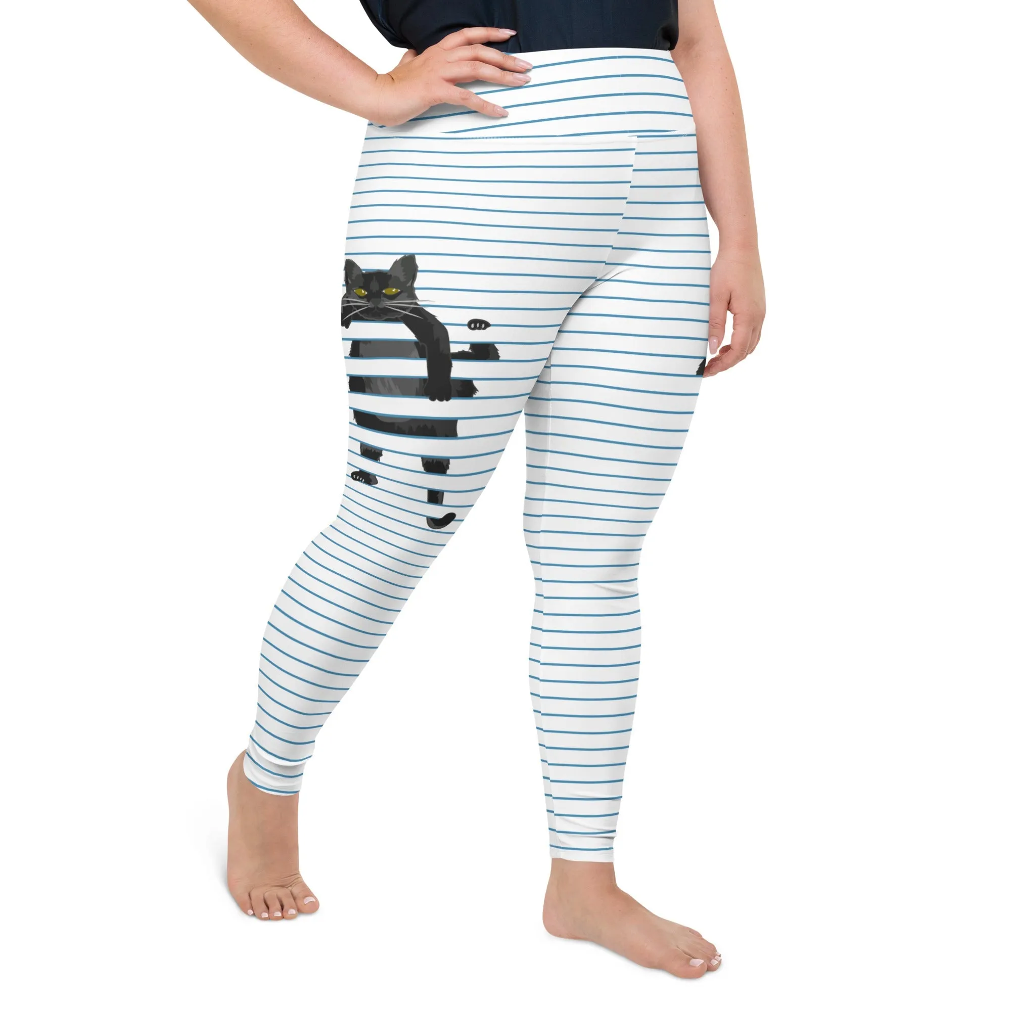 Sketchbook Cat Plus Size Leggings