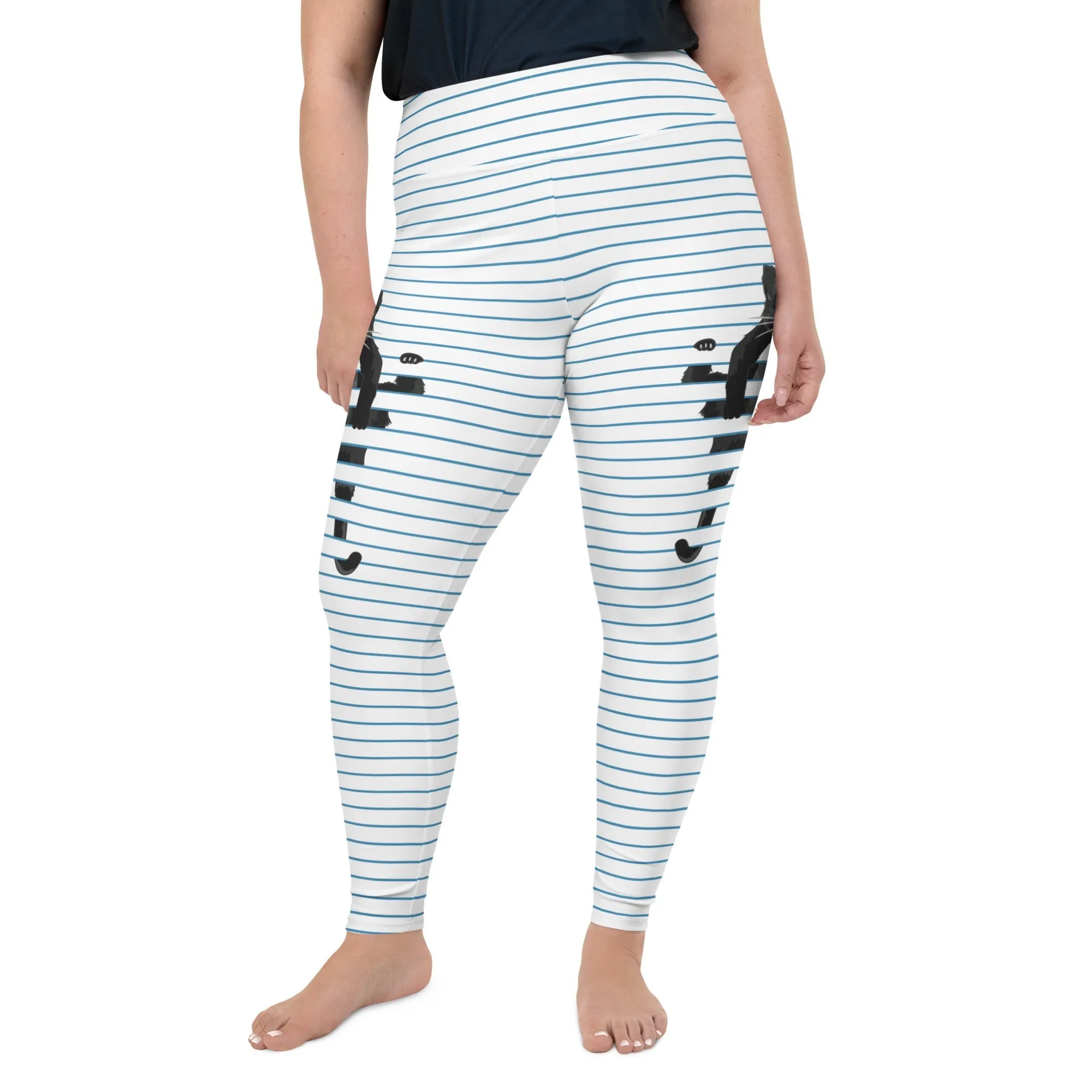 Sketchbook Cat Plus Size Leggings