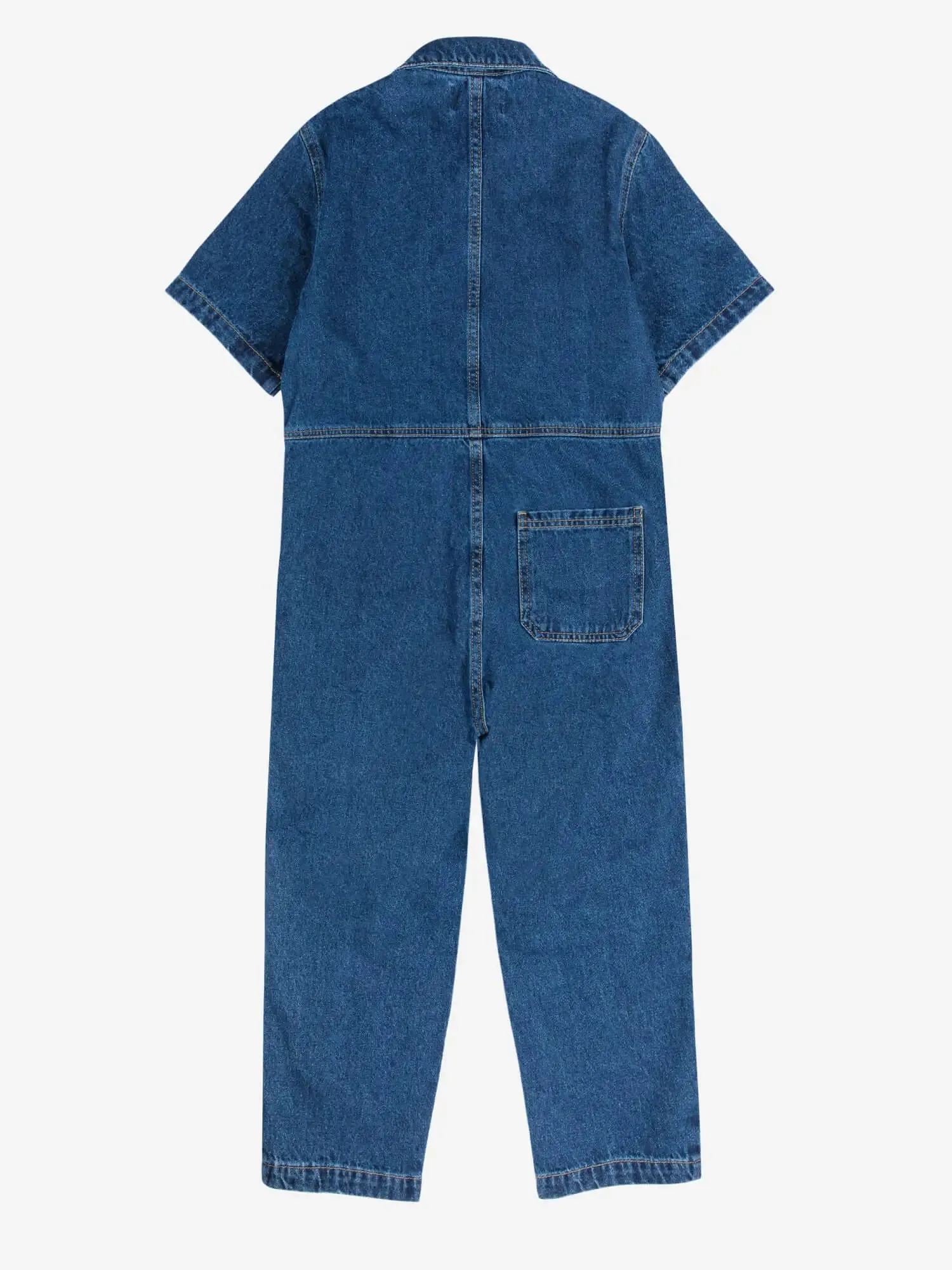 Smiling denim overall