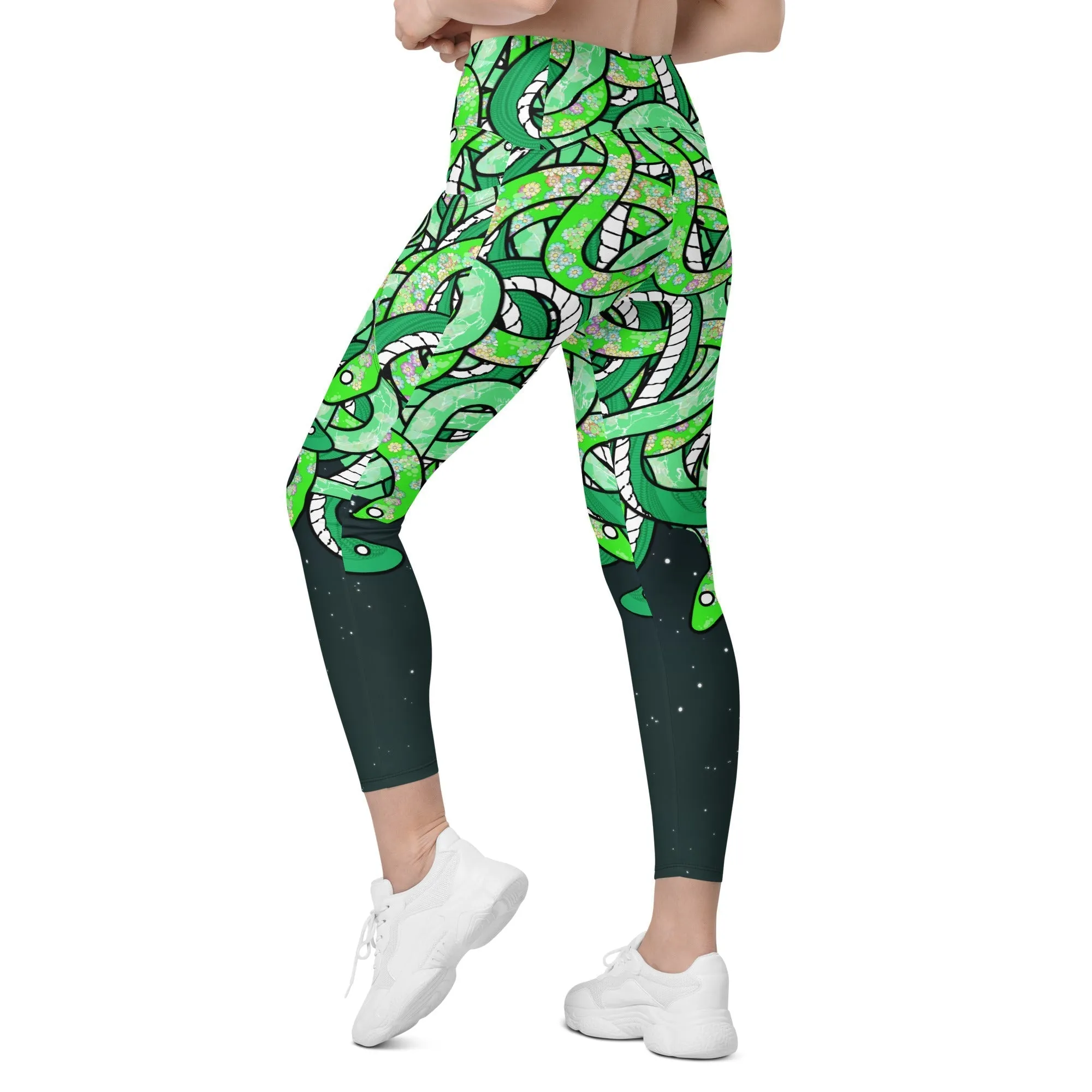 Tangled Snakes Leggings With Pockets