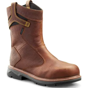 Terra Men's Patton AT Waterproof Pull-On Safety Work Boot -Brown- 4TCBBN