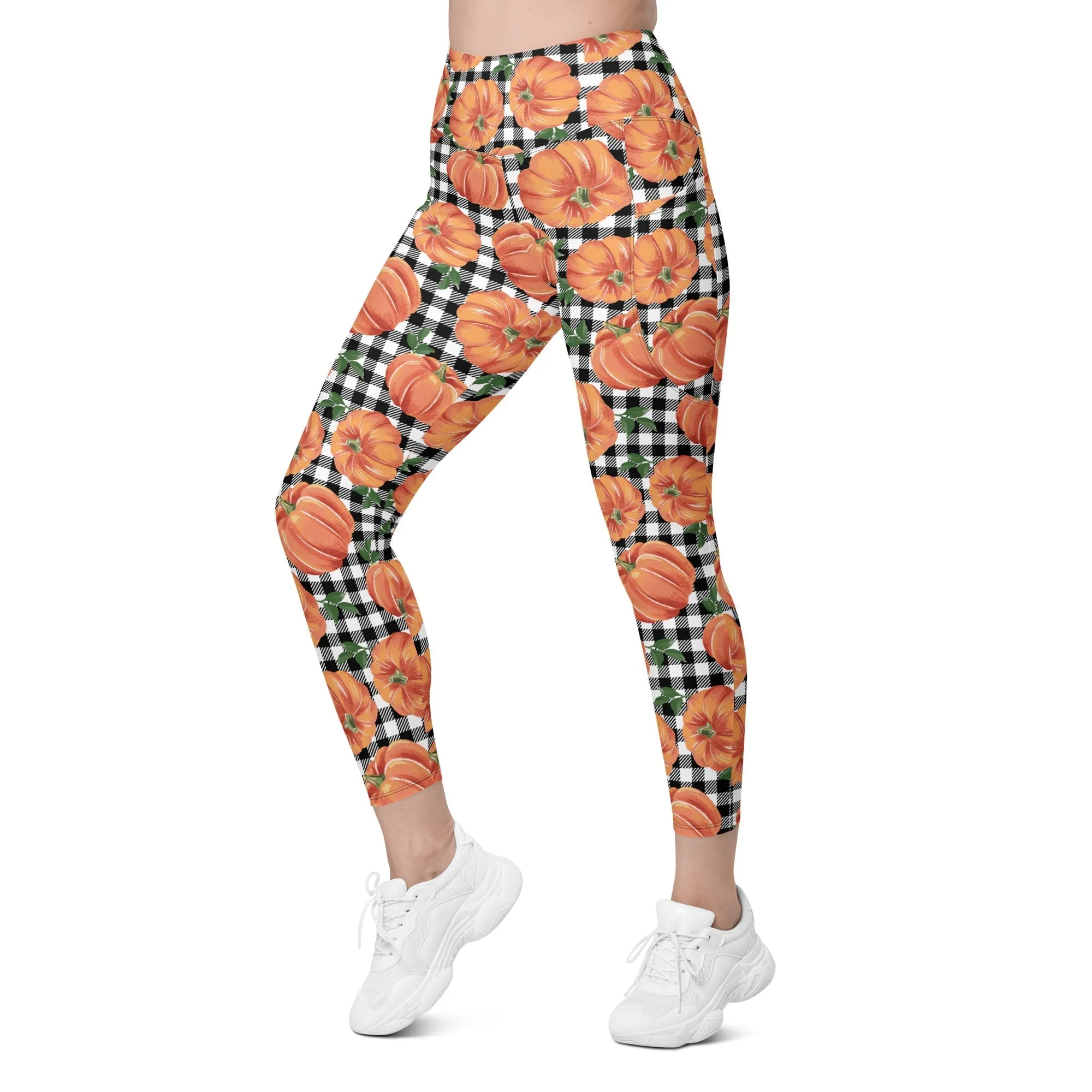 Thanksgiving Pumpkins Leggings With Pockets