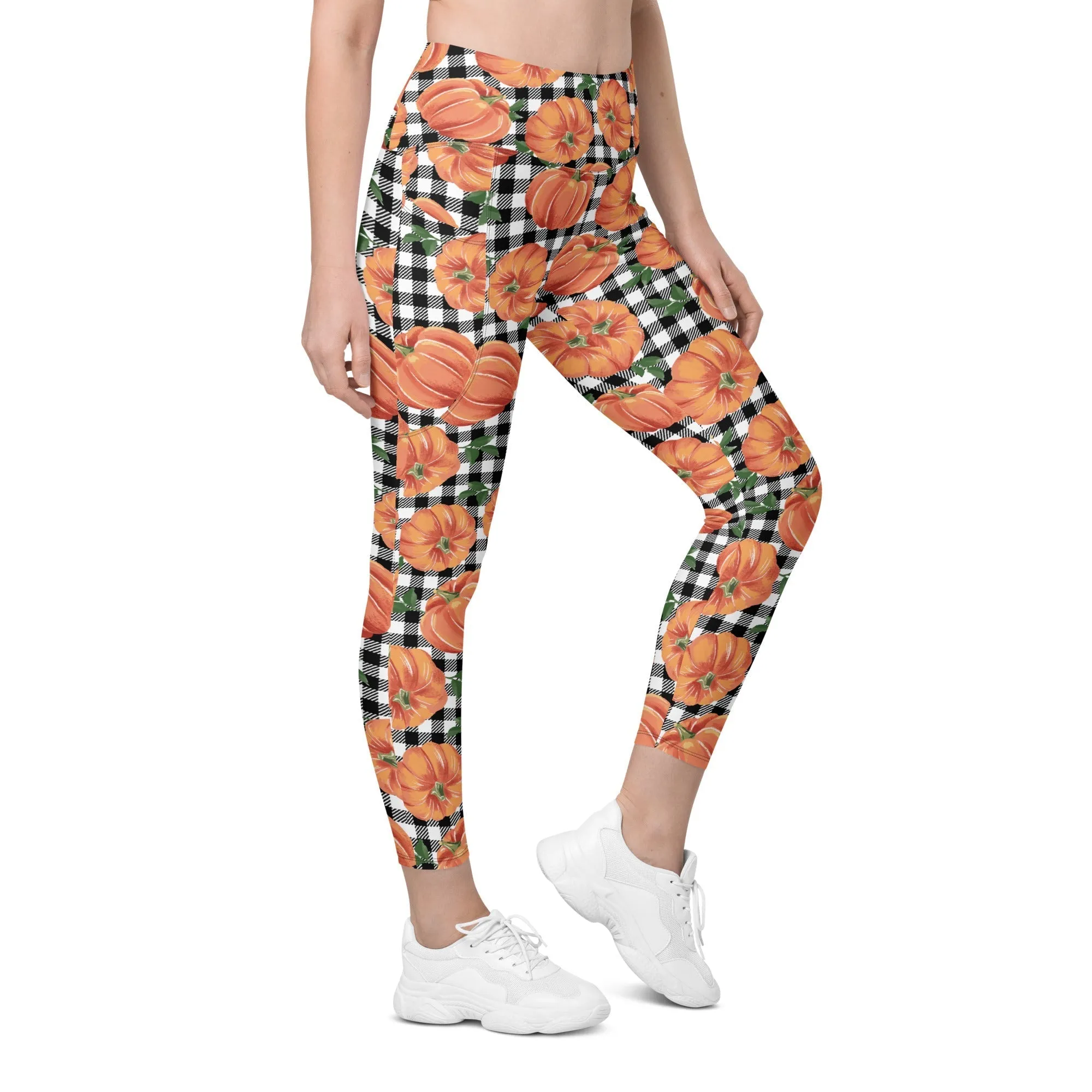 Thanksgiving Pumpkins Leggings With Pockets