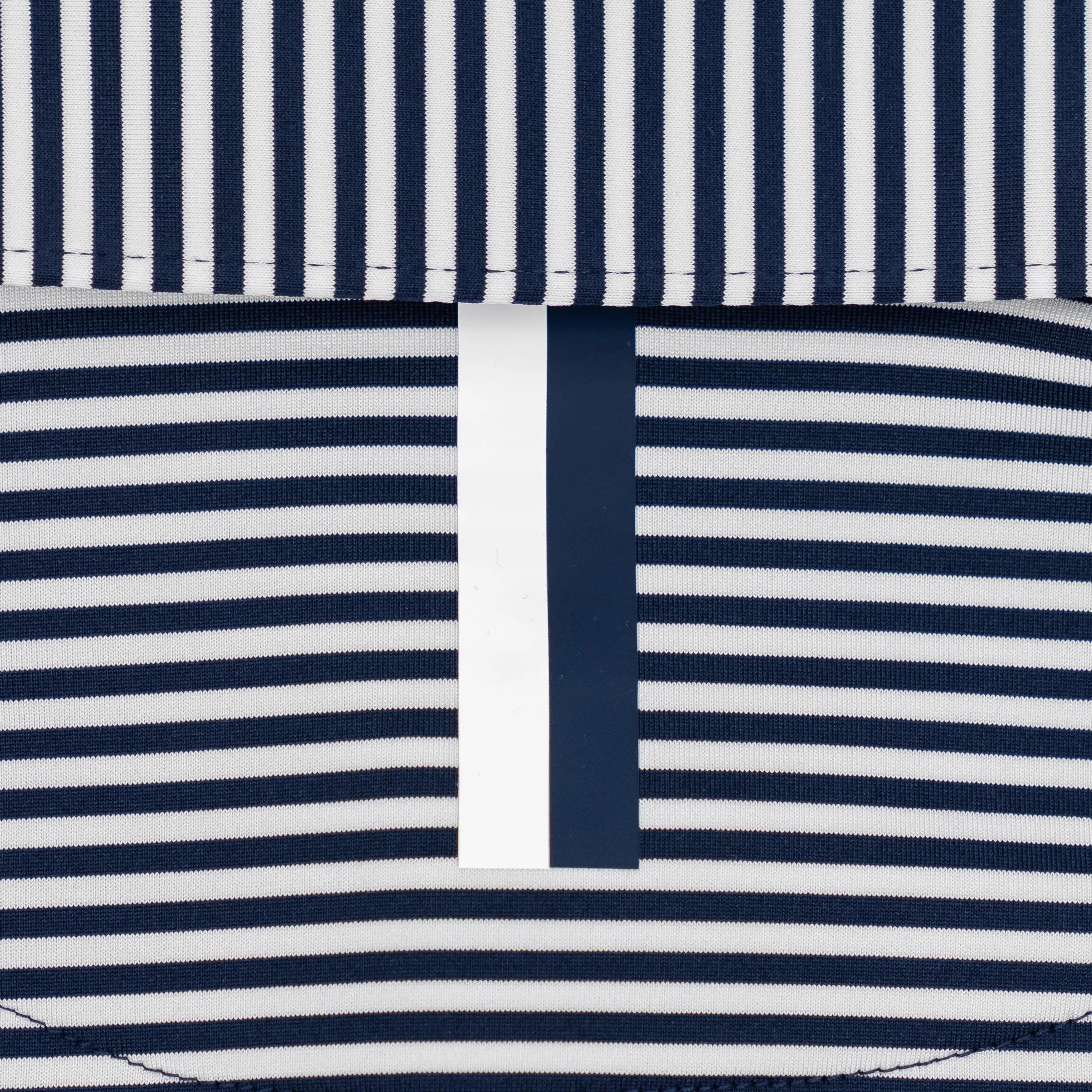 The Birdie Stripe | Performance Polo | The Birdie Stripe - Fleet Navy/White