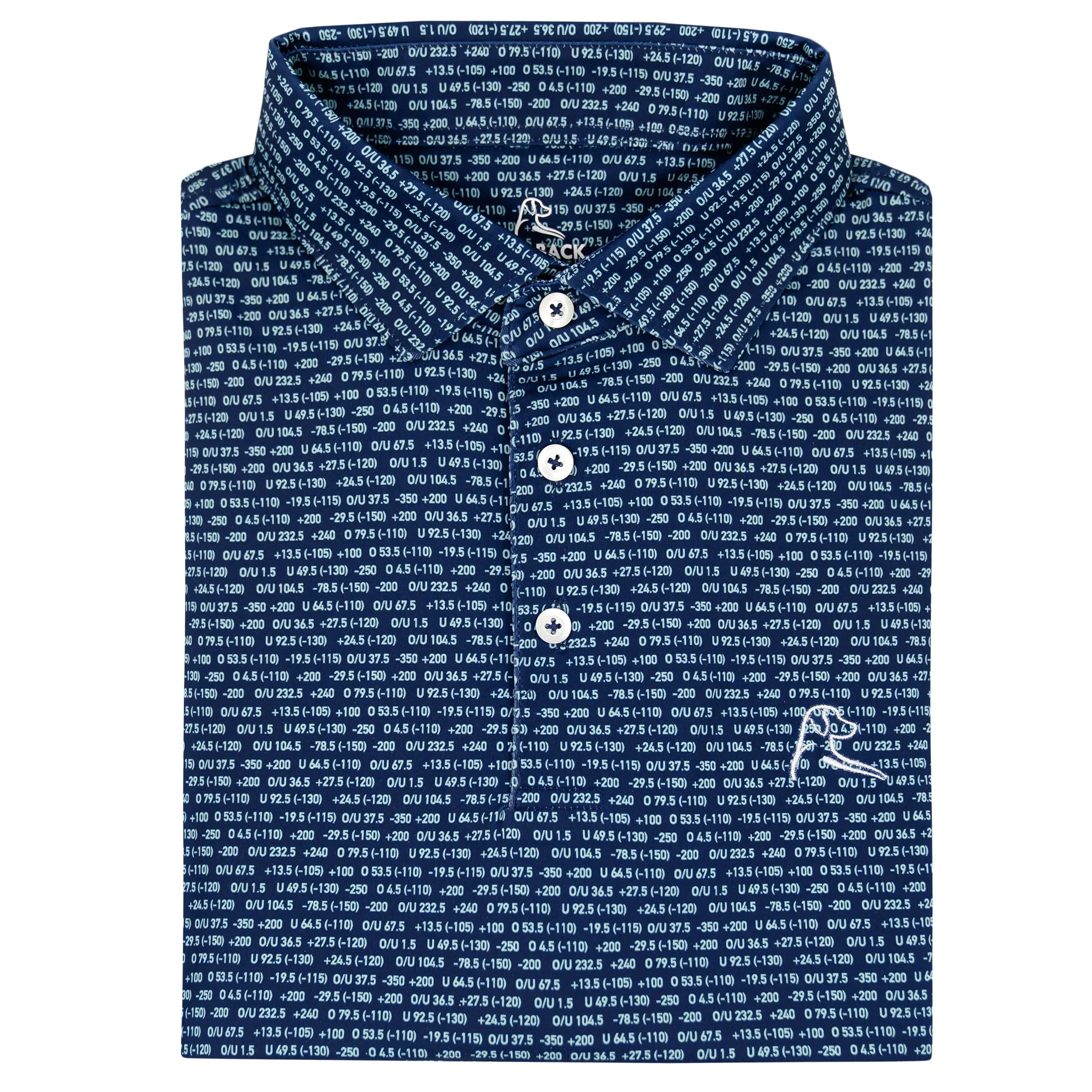 The Moneyline | Performance Polo | The Moneyline - Admiral Navy/Mint Green