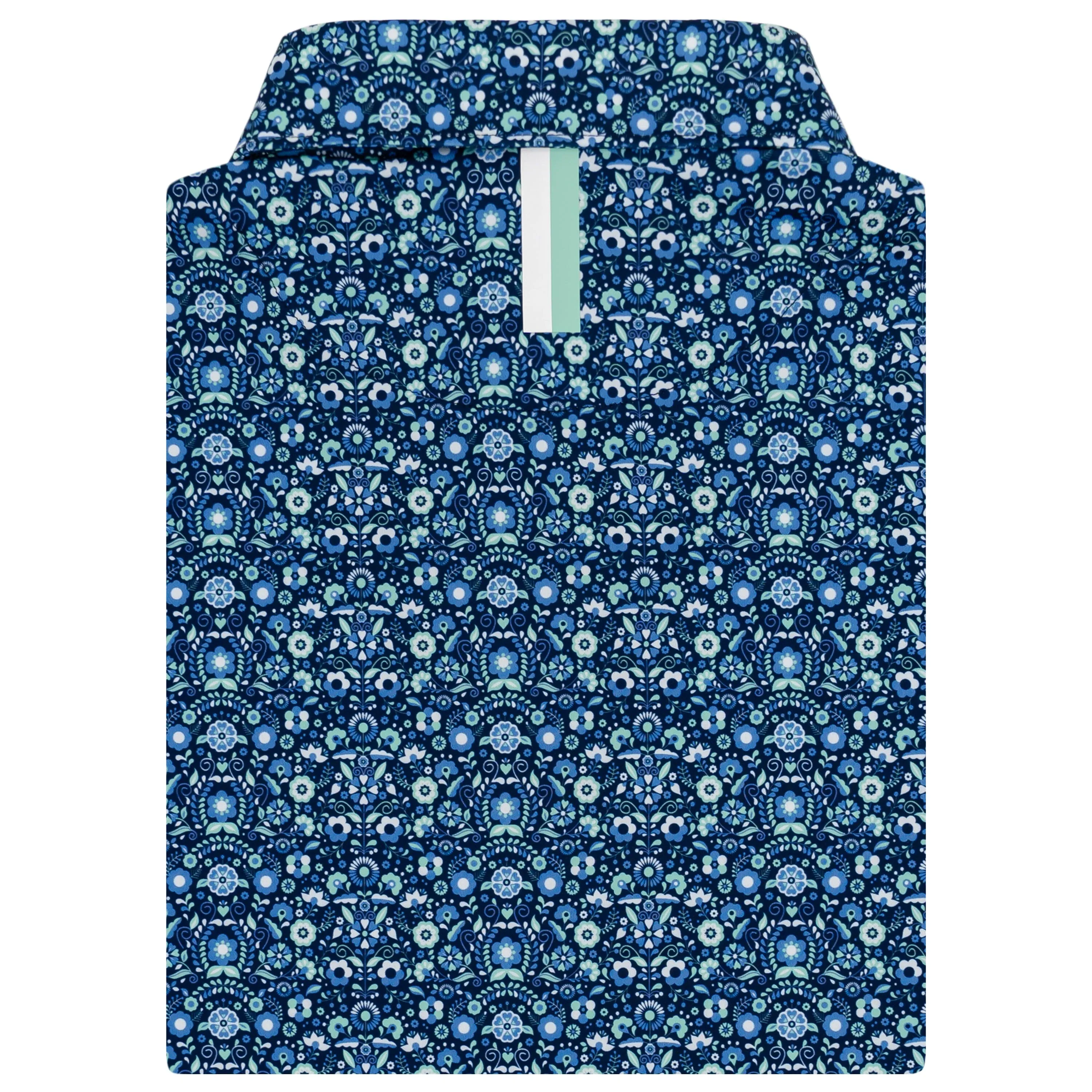 The Passiflora | Performance Polo | The Passiflora - Admiral Navy/Mint Green