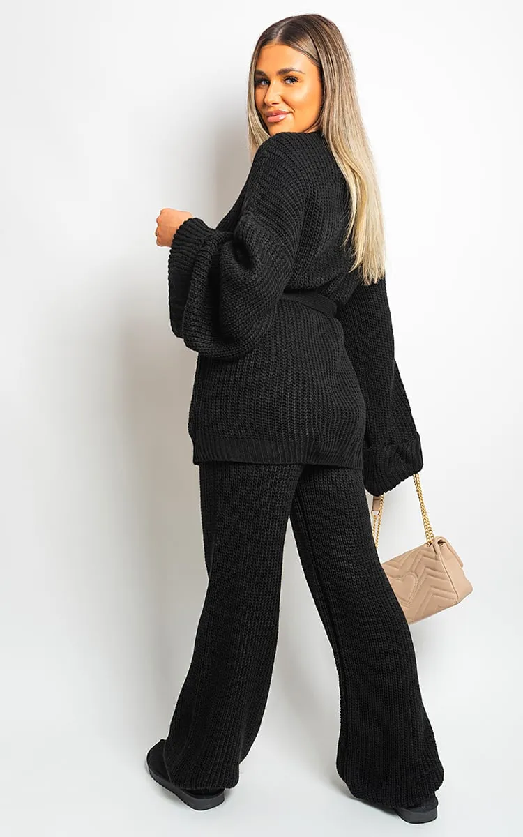 Thea Belted Pocket Knit Co-ord Set