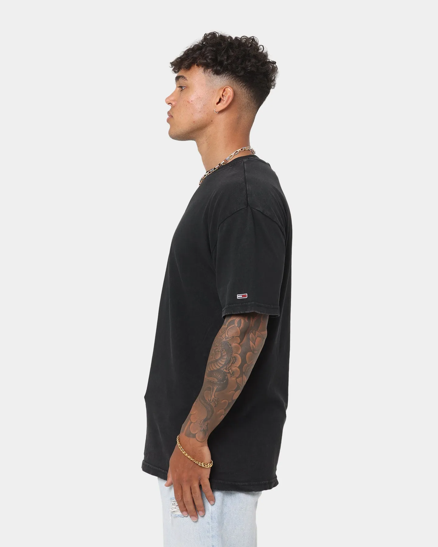 Tommy Jeans Metallic Linear T-Shirt Black