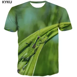 tshirt insect plant Casual shirt 3D men beautiful art costume Casual