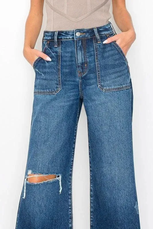 Ultra High Rise Relaxed Flare Jeans