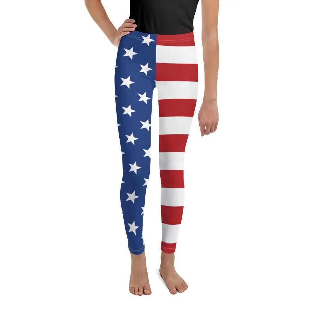 USA Stars & Stripes Youth Leggings