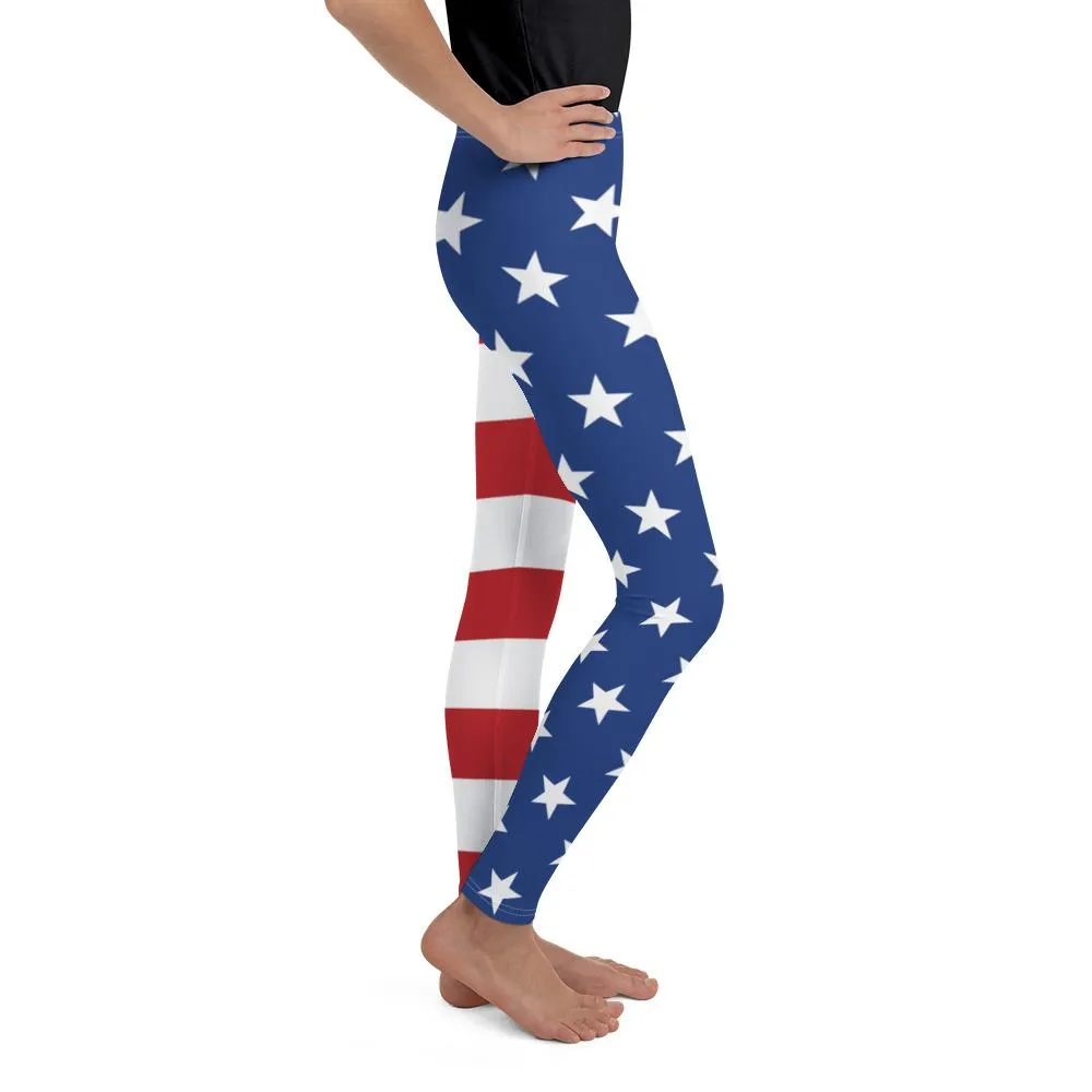 USA Stars & Stripes Youth Leggings