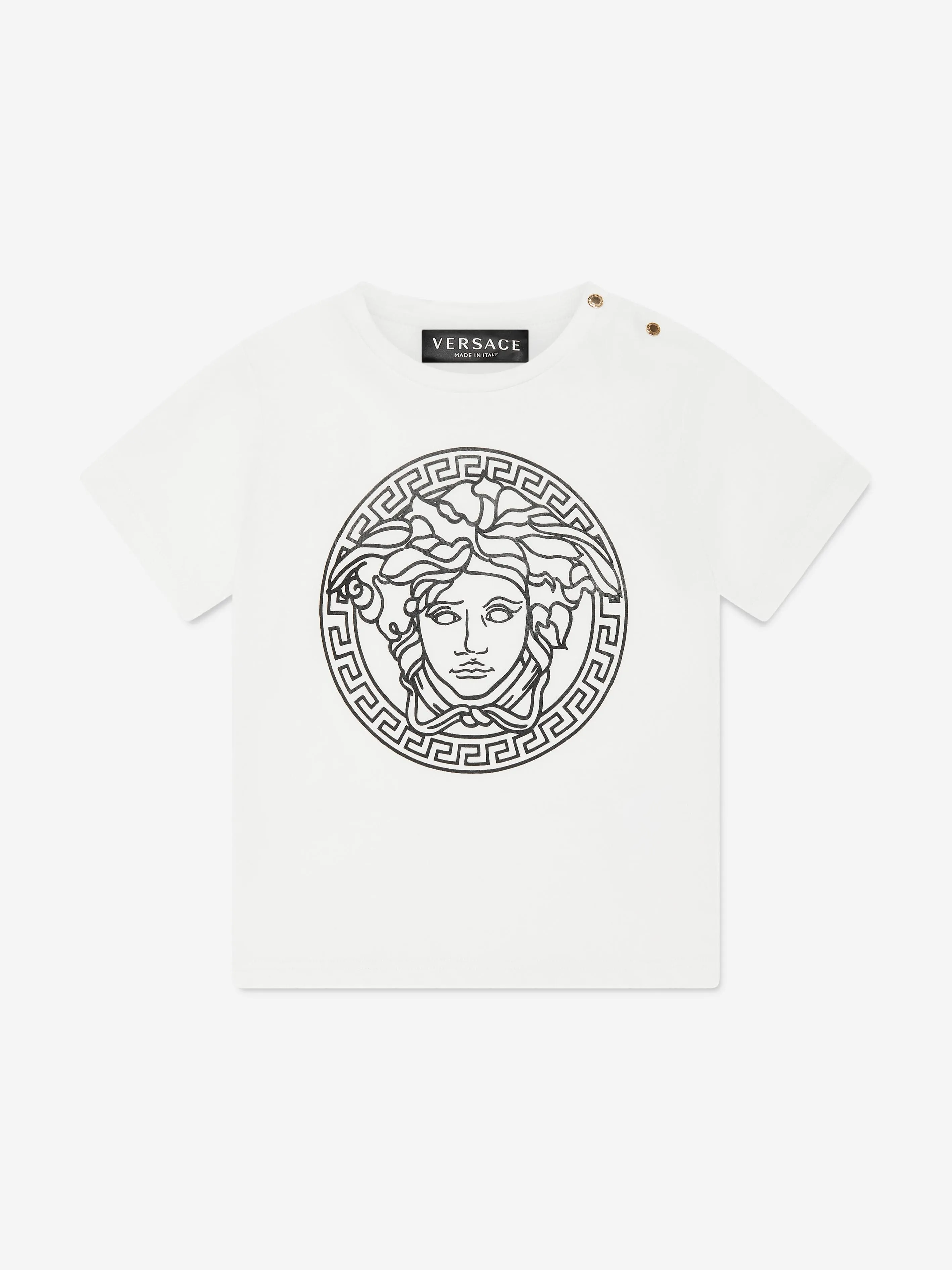 Versace Baby Medusa Logo T-Shirt in White