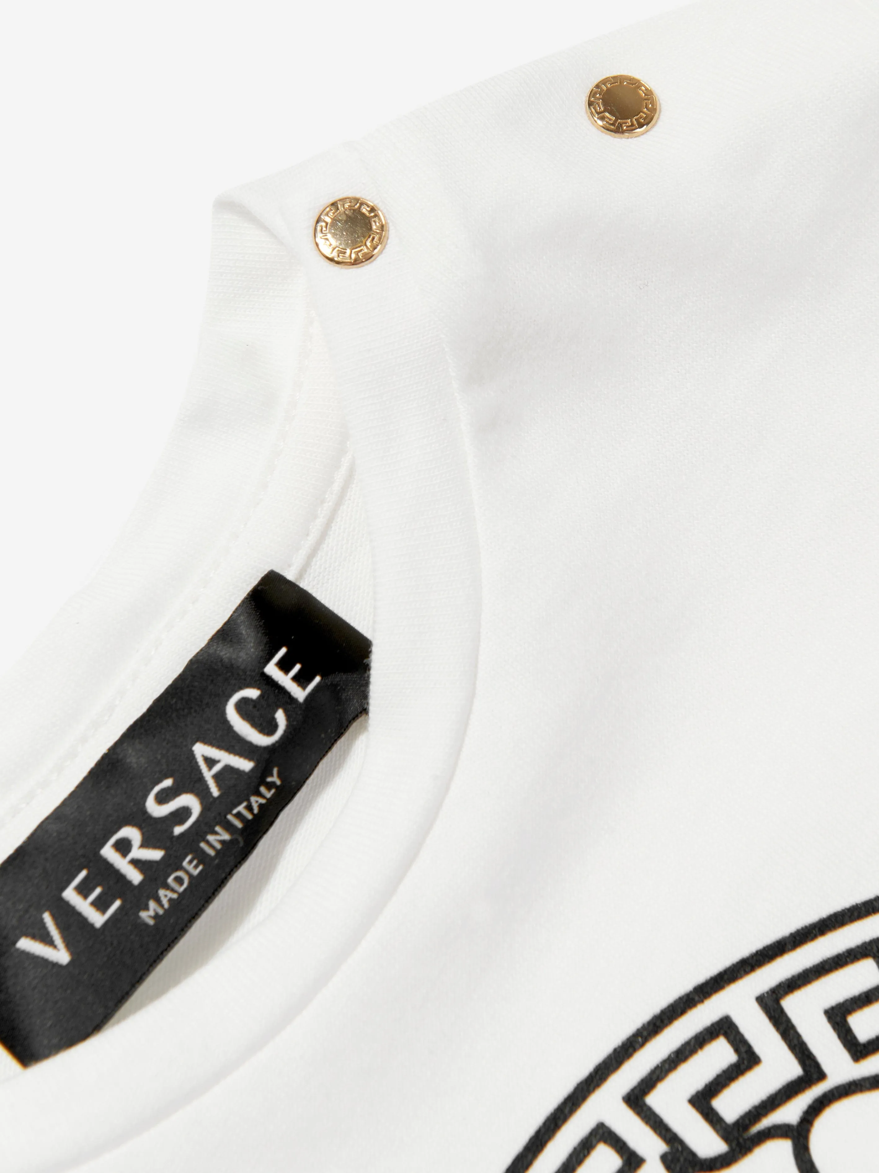 Versace Baby Medusa Logo T-Shirt in White