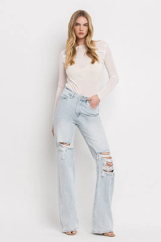 Vervet 90'S Vintage Super High Rise Flare Jeans