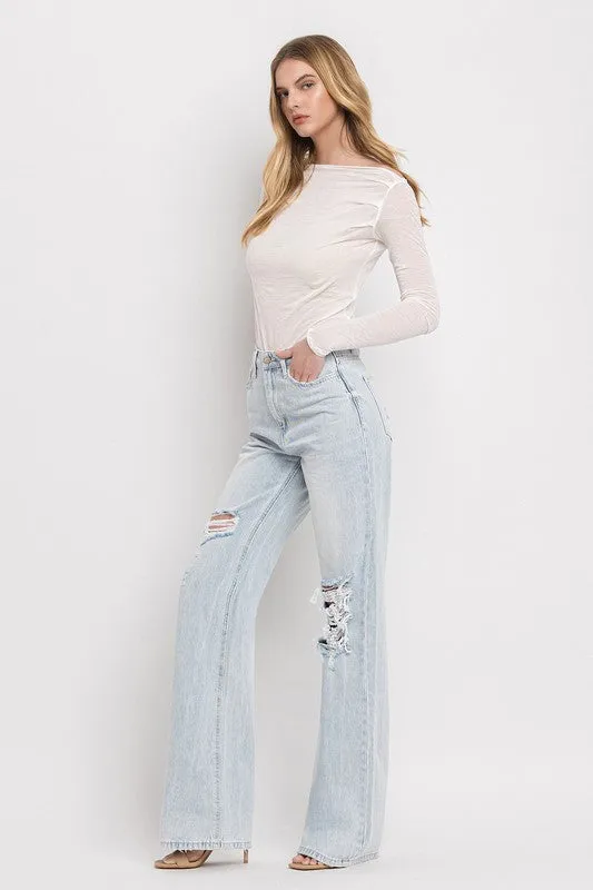 Vervet 90'S Vintage Super High Rise Flare Jeans